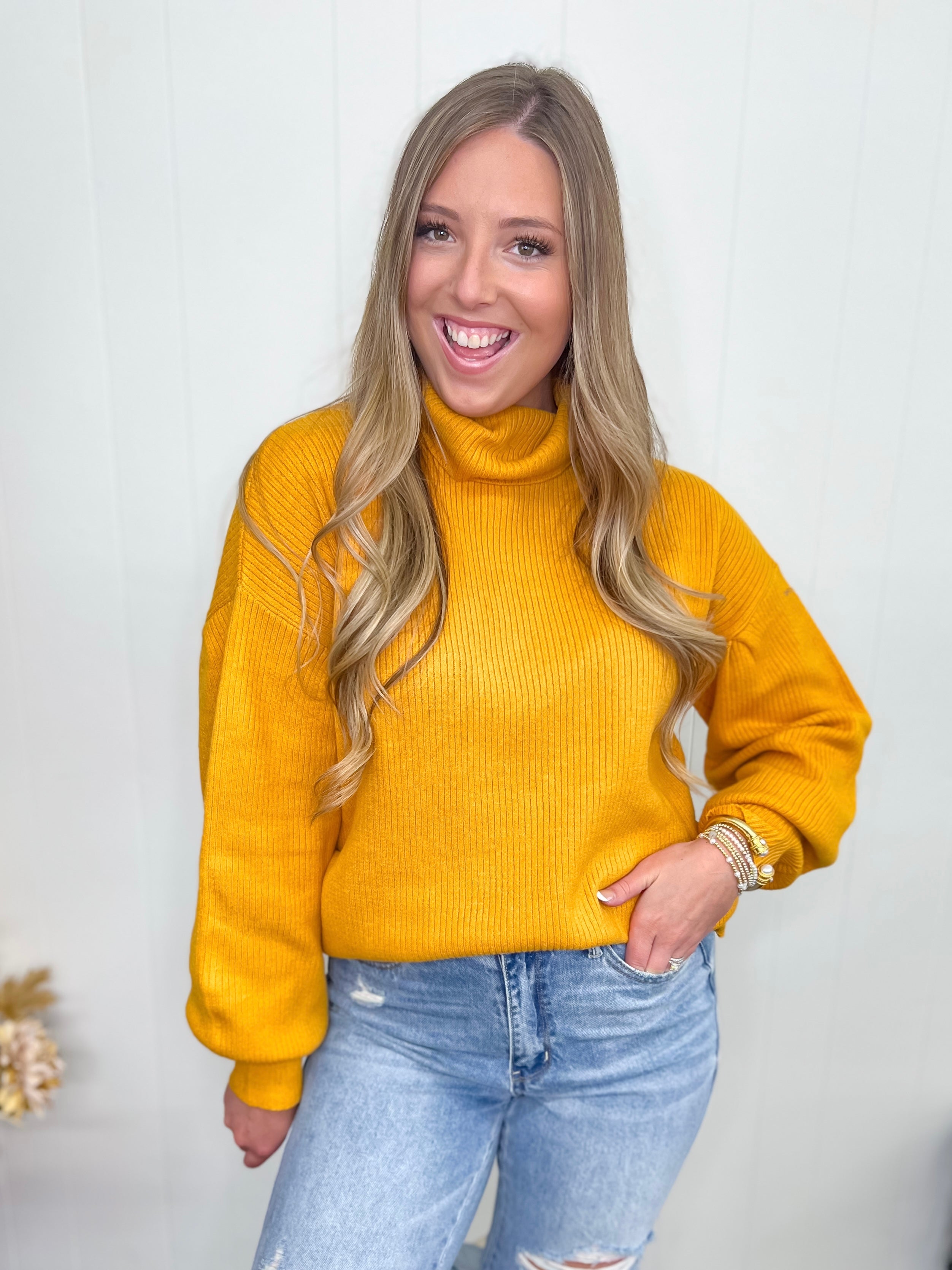 [Mud Pie] Roxie Turtleneck-Mustard