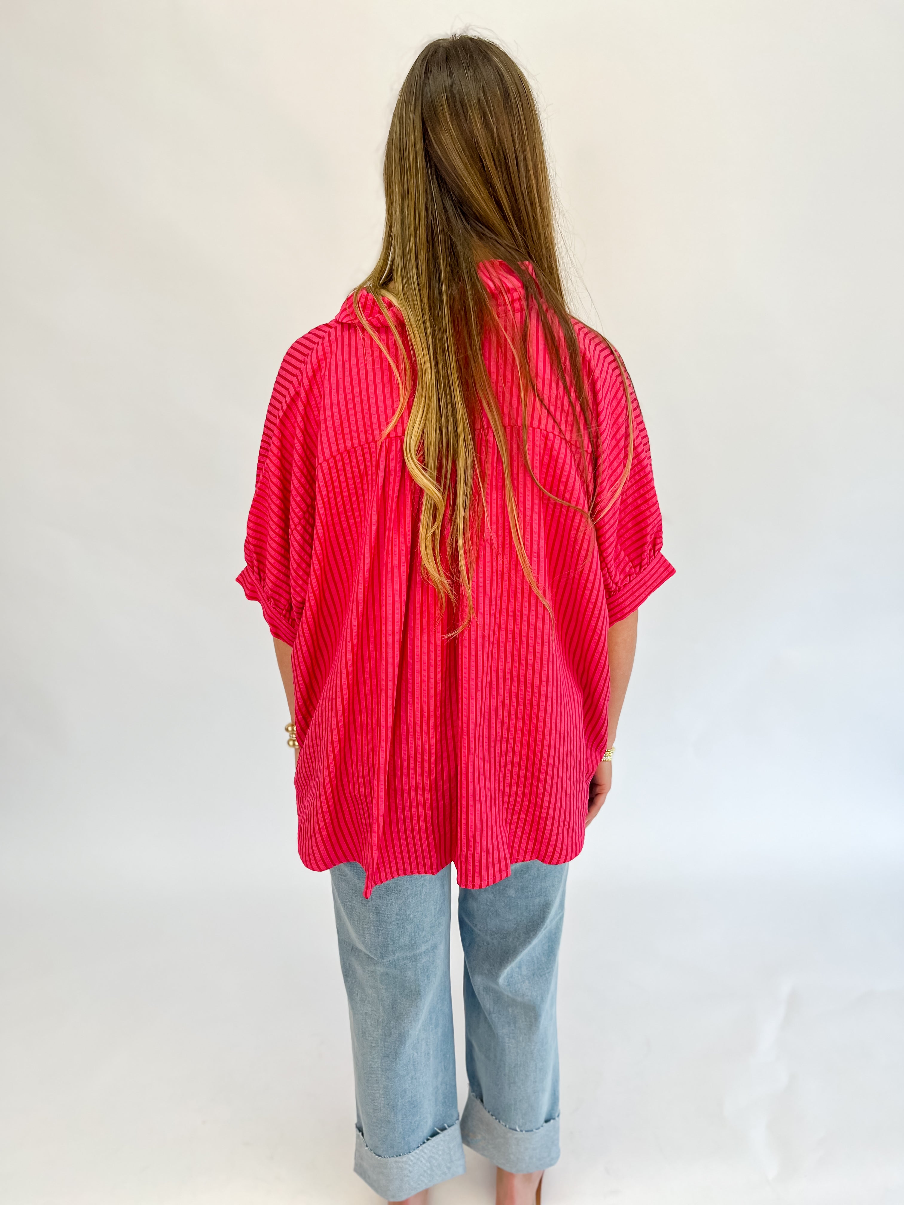 Sally Striped Oversized Blouse