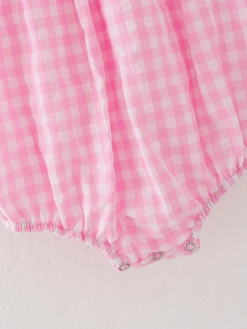 Farm Pink Girls Romper