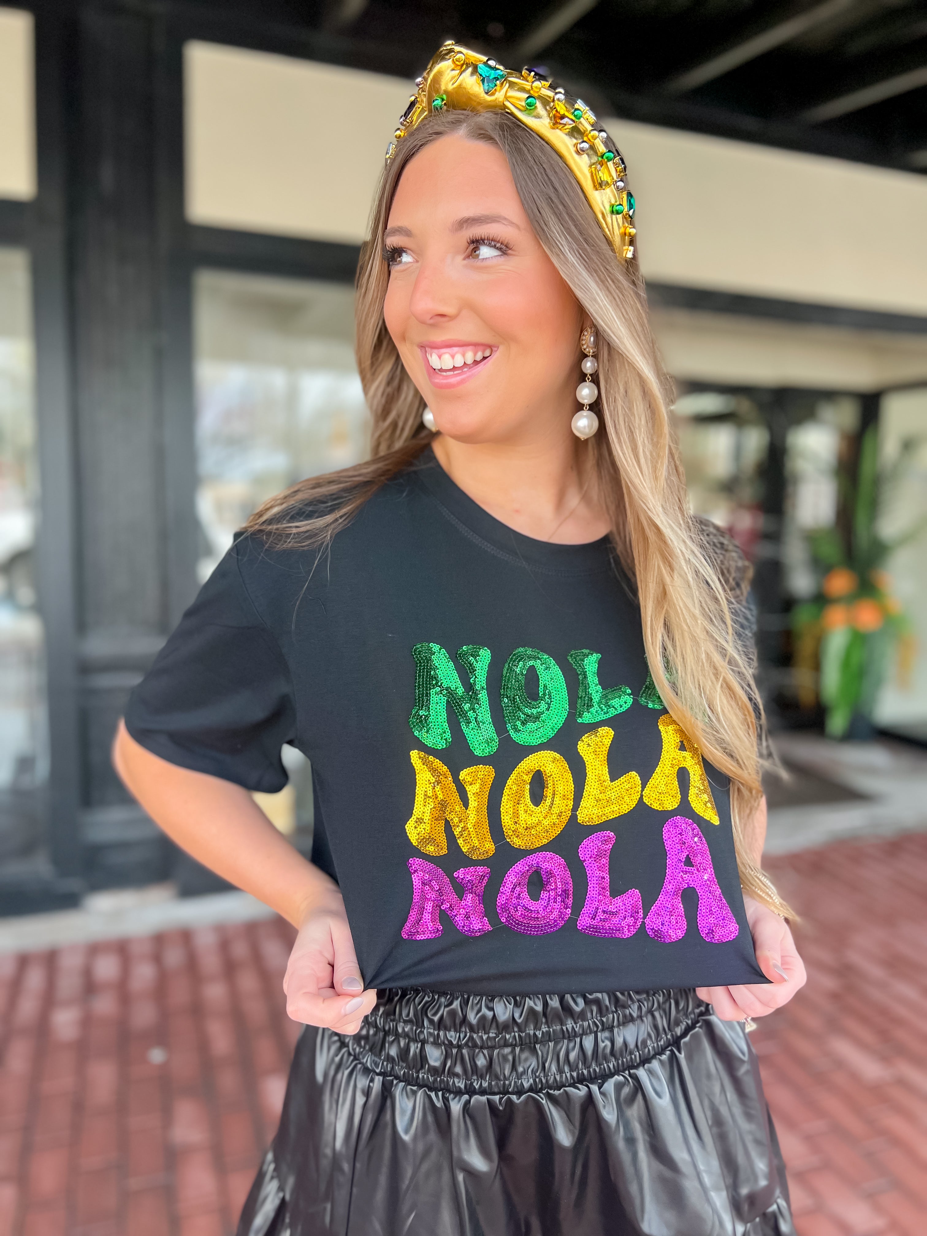 Nola Nola Nola-T-Shirt-Black