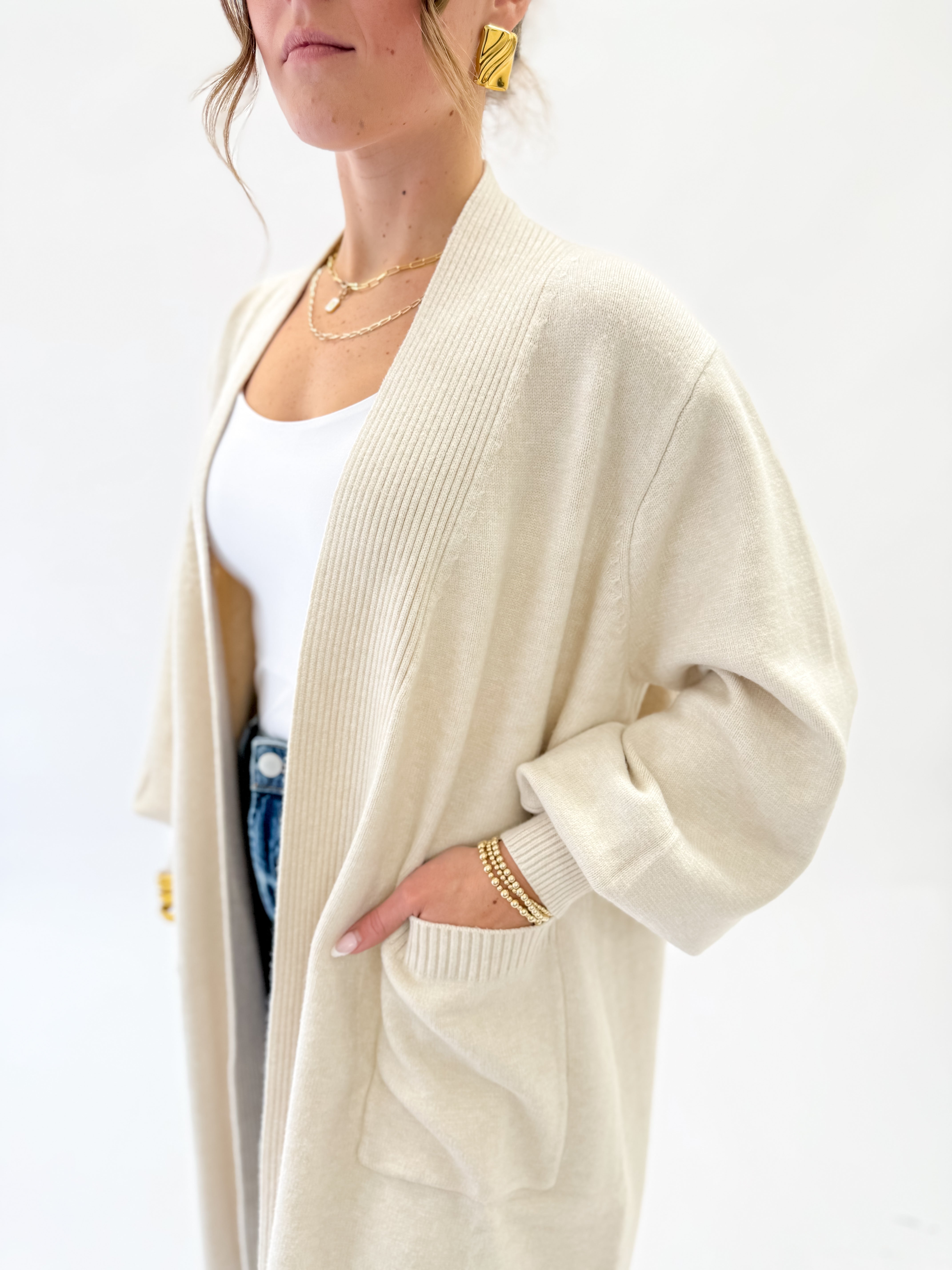 Luxe Volume Sleeve Cardigan