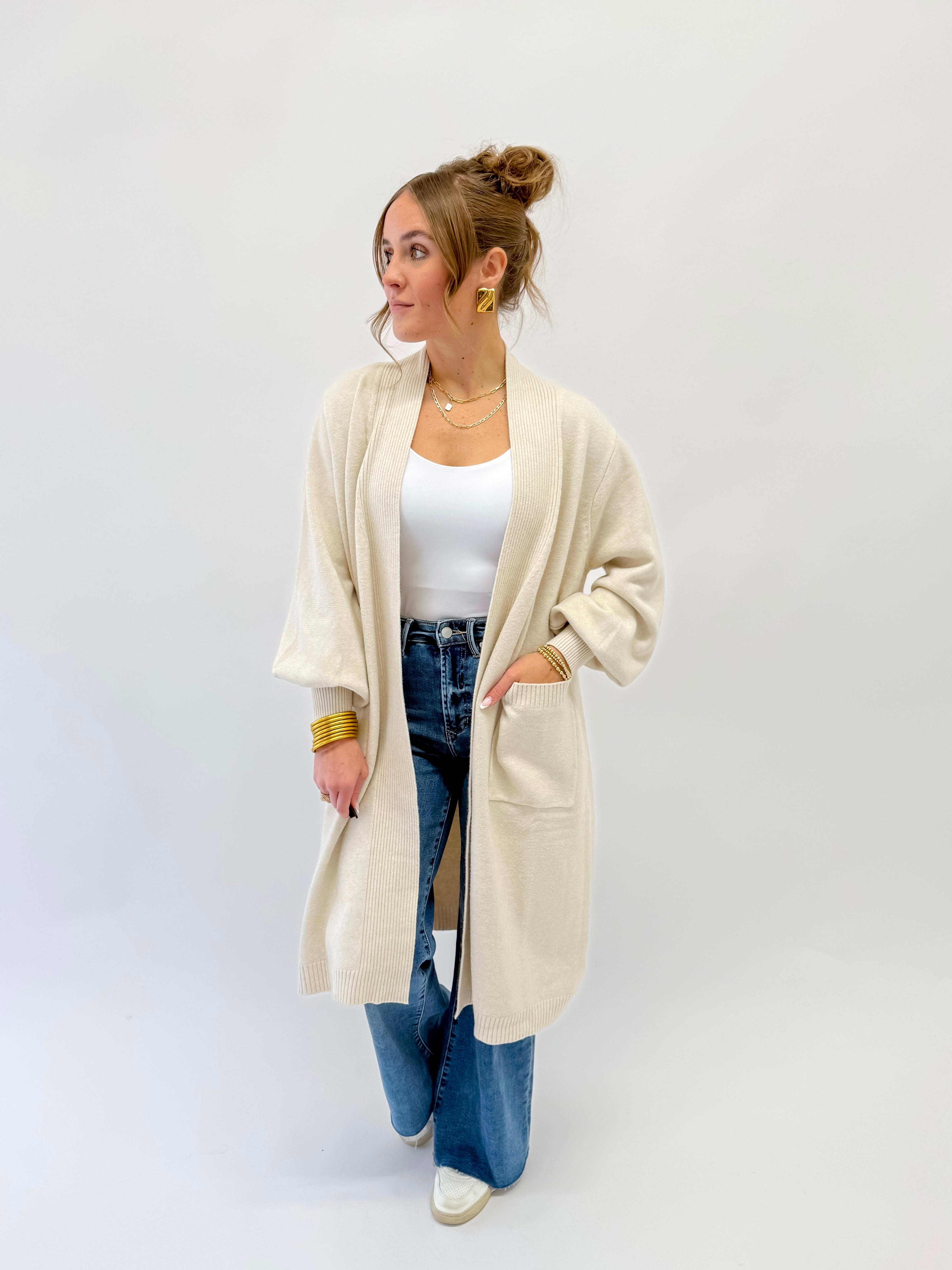 Luxe Volume Sleeve Cardigan
