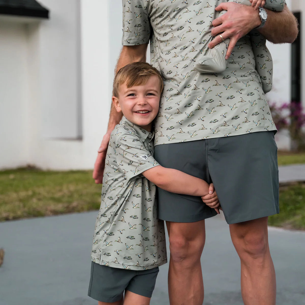 [Burlebo]Youth - Performance Polo - Flying Ducks Green