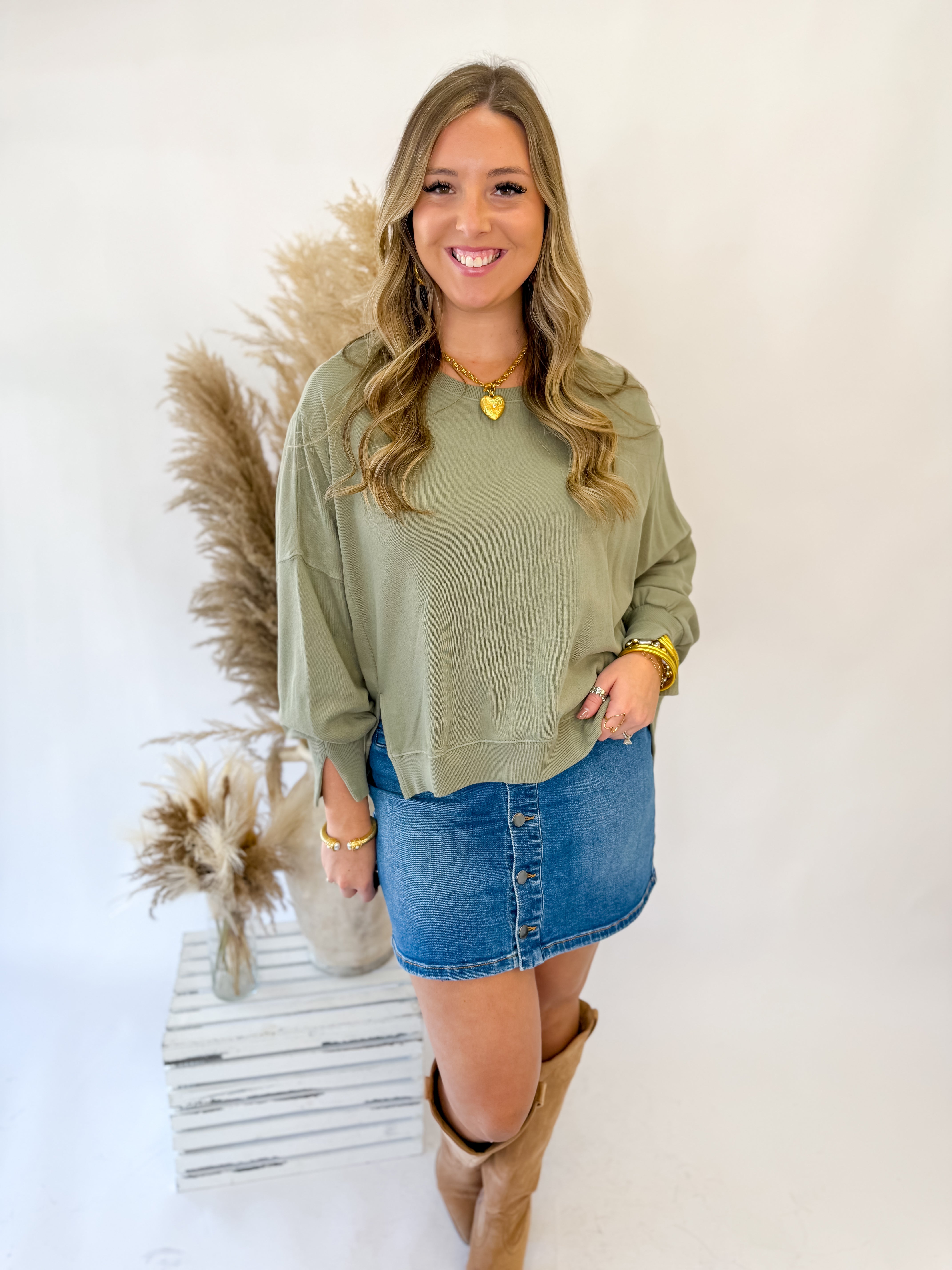 [Dear John] Trenton Sweater- Vetiver