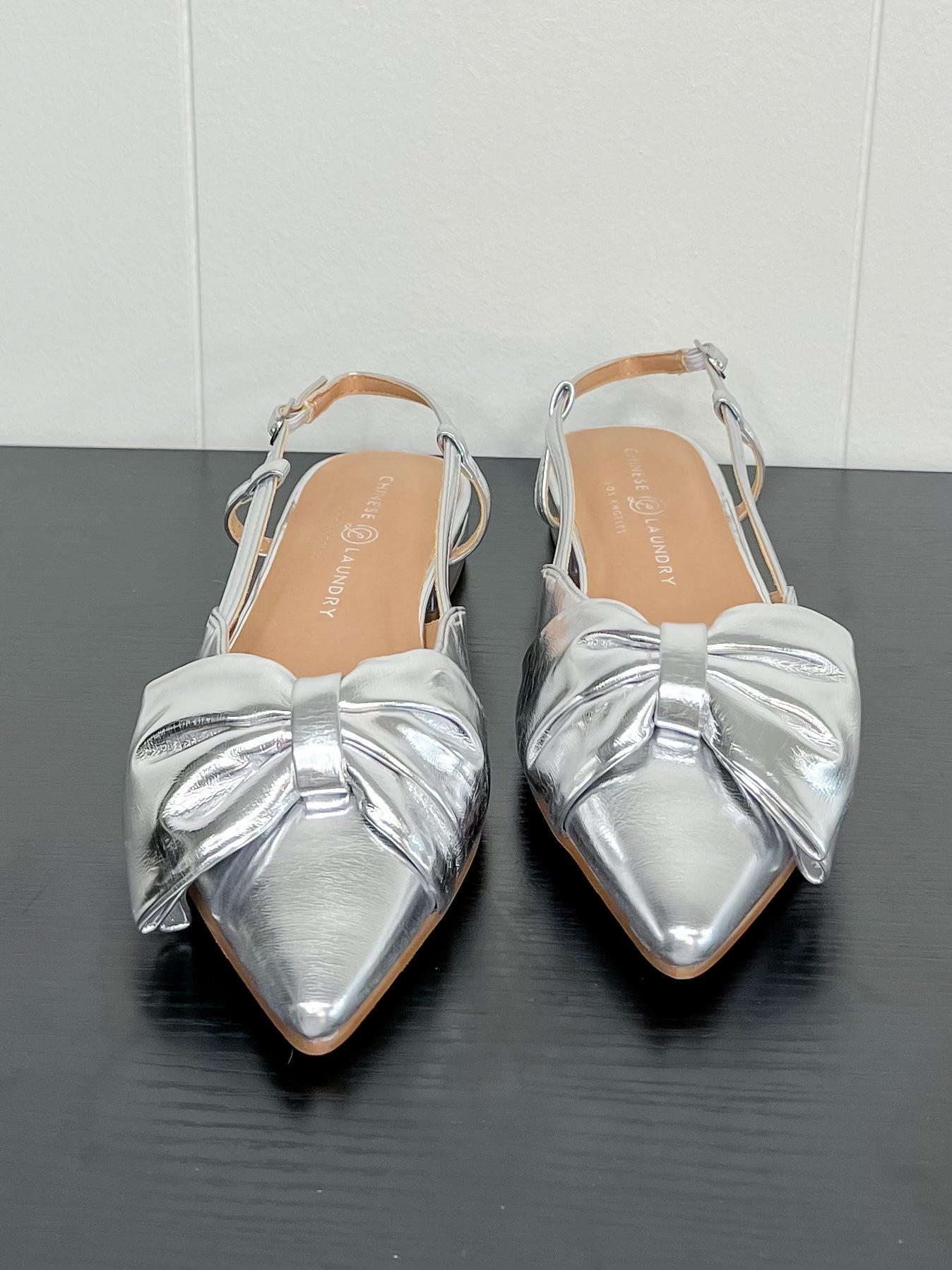 [Chinese Laundry] Harmony Metal Flats-Silver