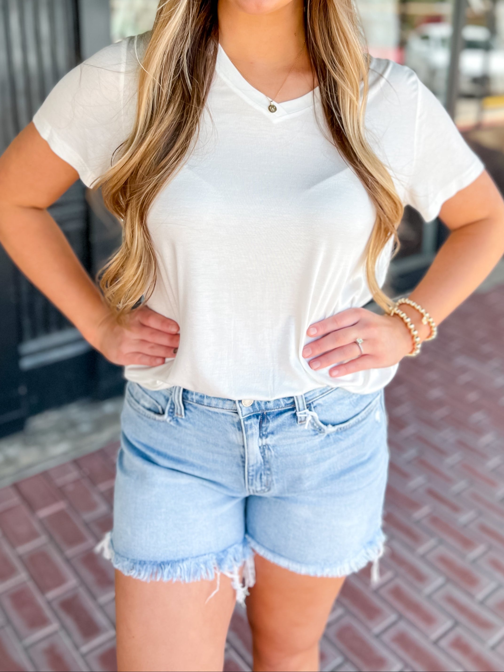 [Jess Lea] Basic Tee-Ivory