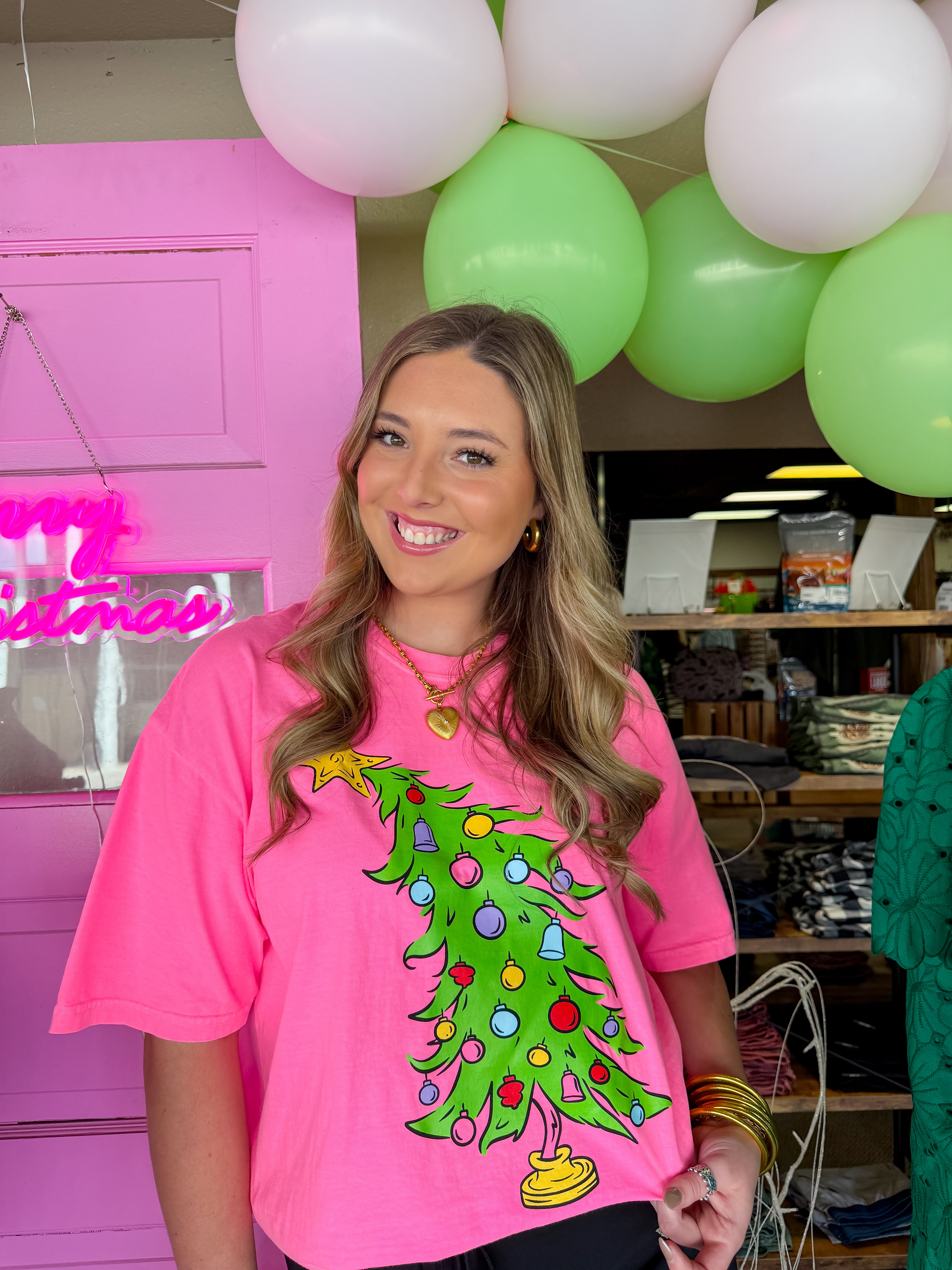 Grinch Tree Tee Shirt Adult