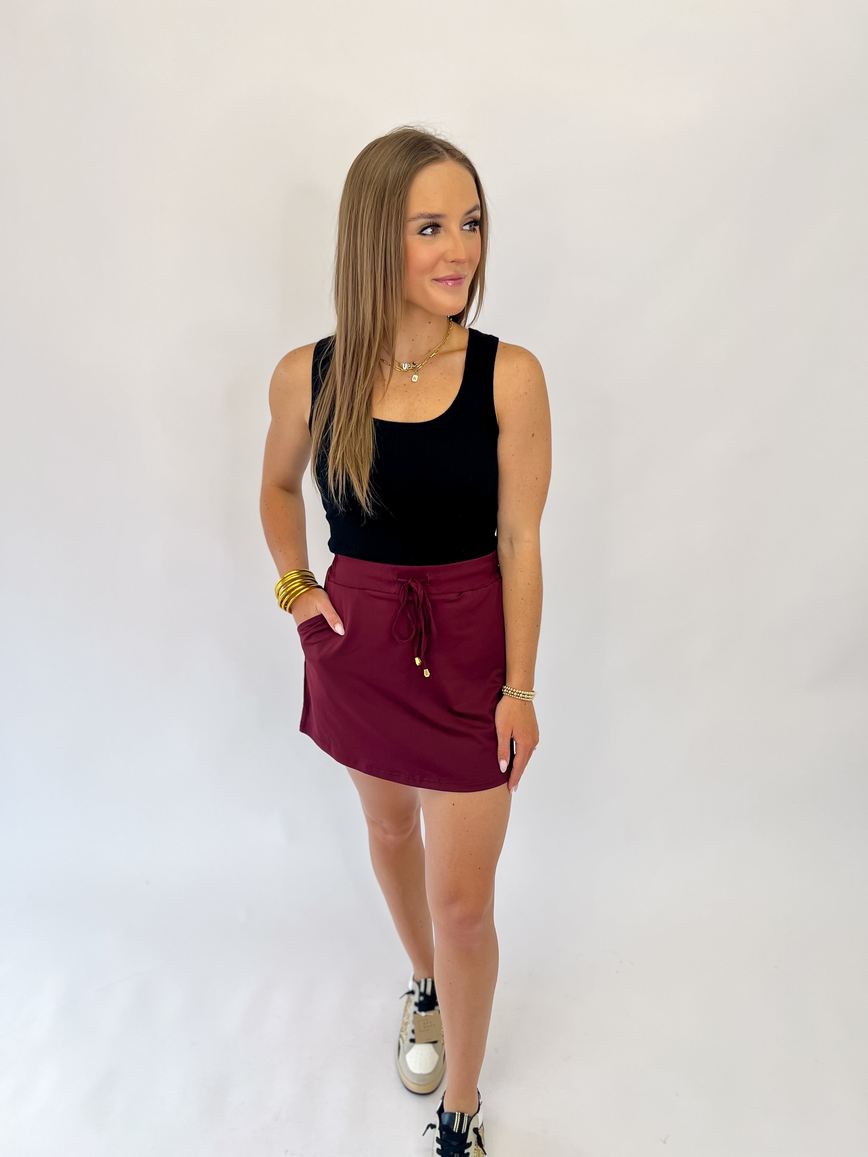 Jess Lea Skort- Maroon