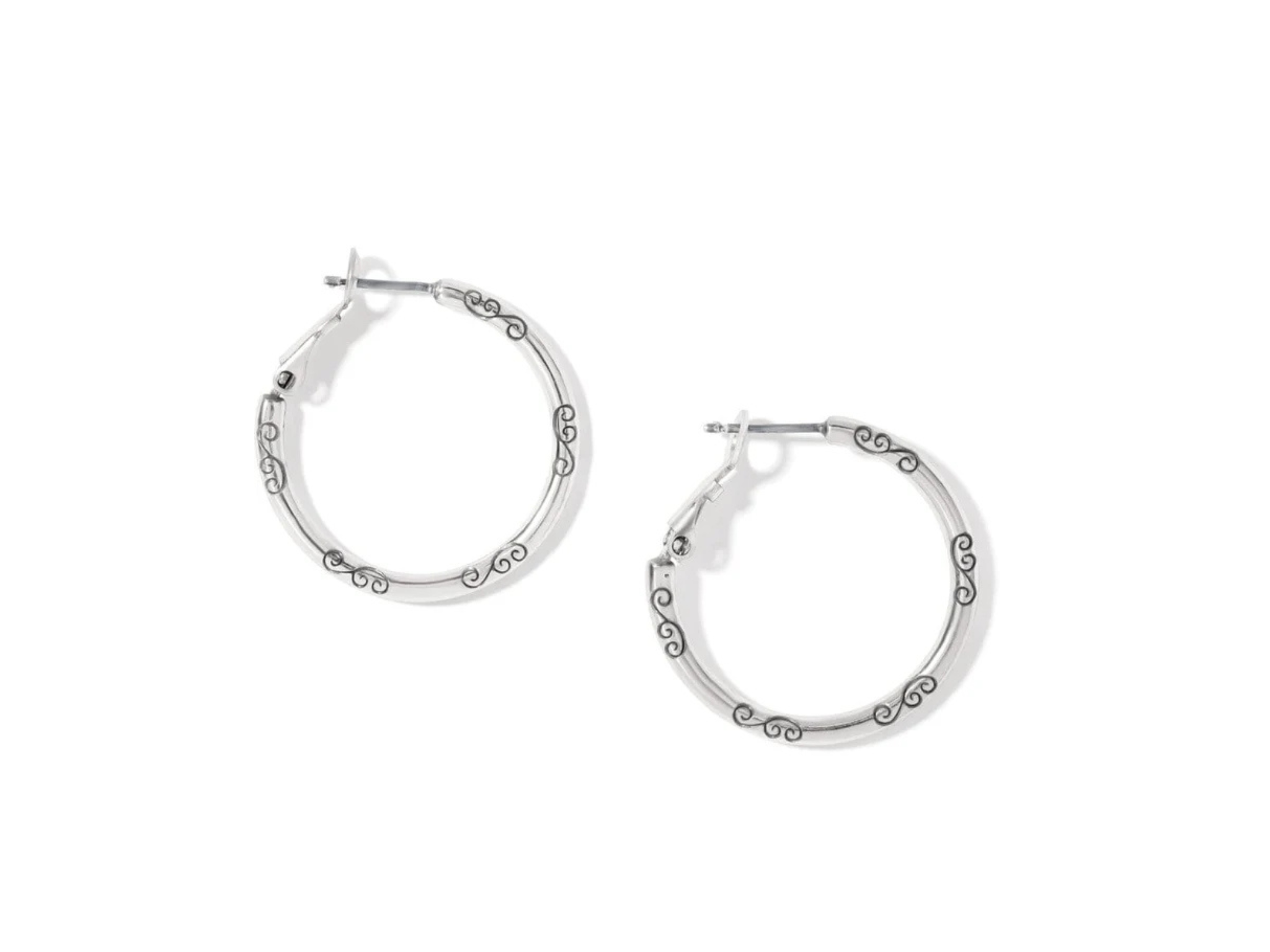 [Brighton] Small Hoop Charm Earrings