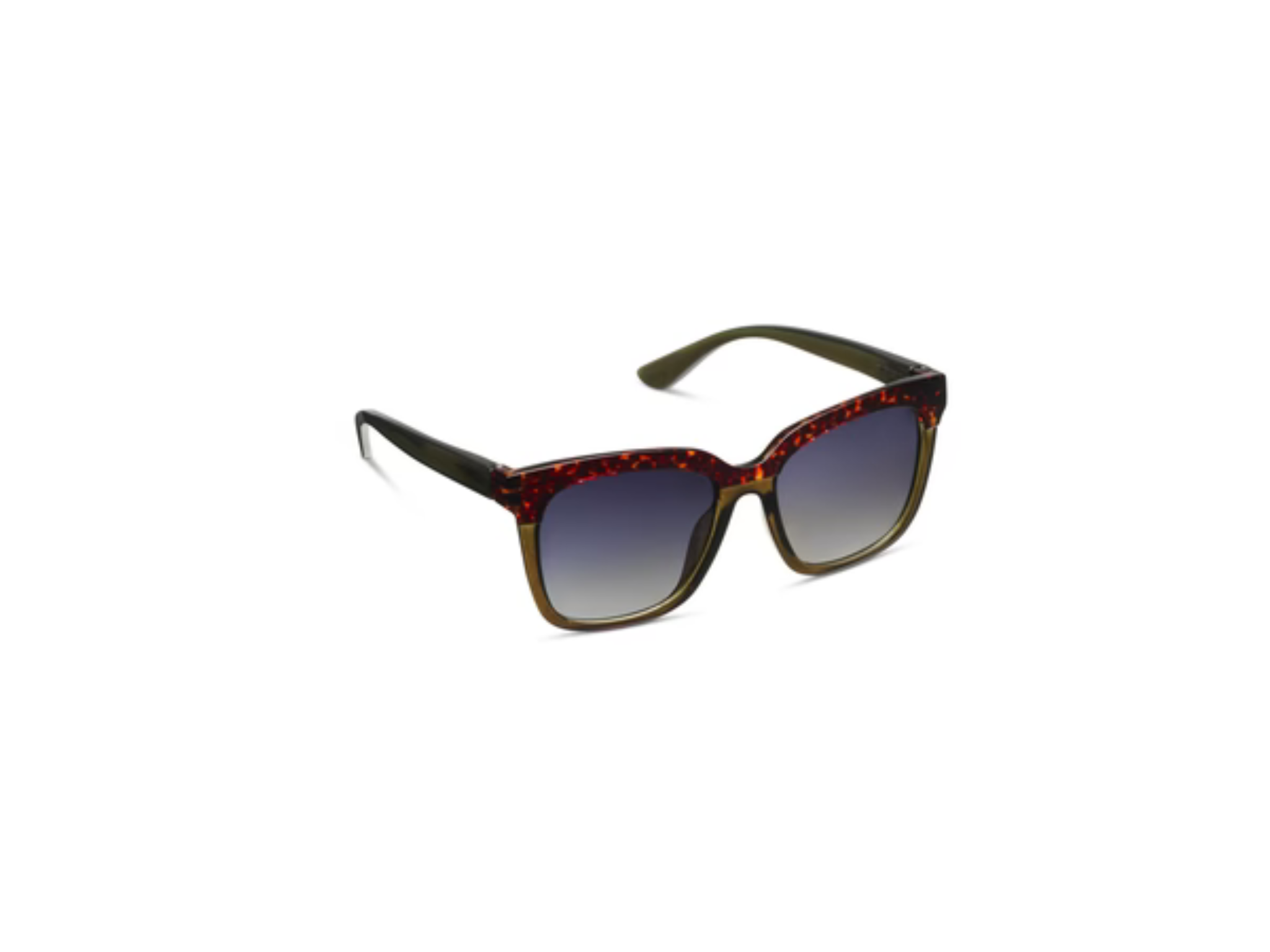 Frenchy Polarized Sunglasses- Green/Leopard Tortoise