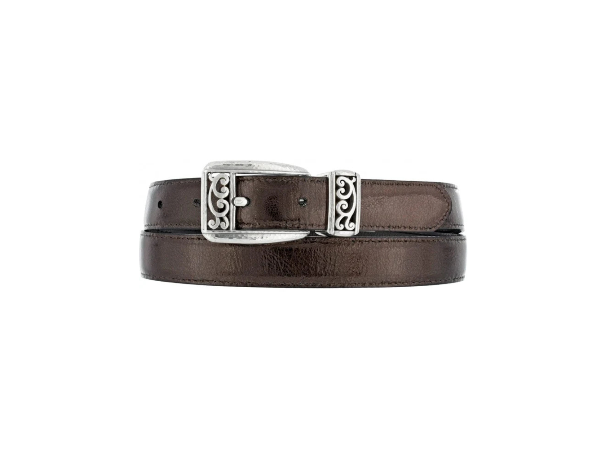 [Brighton] Mantilla Reversible Belt-BLK/BRNZ