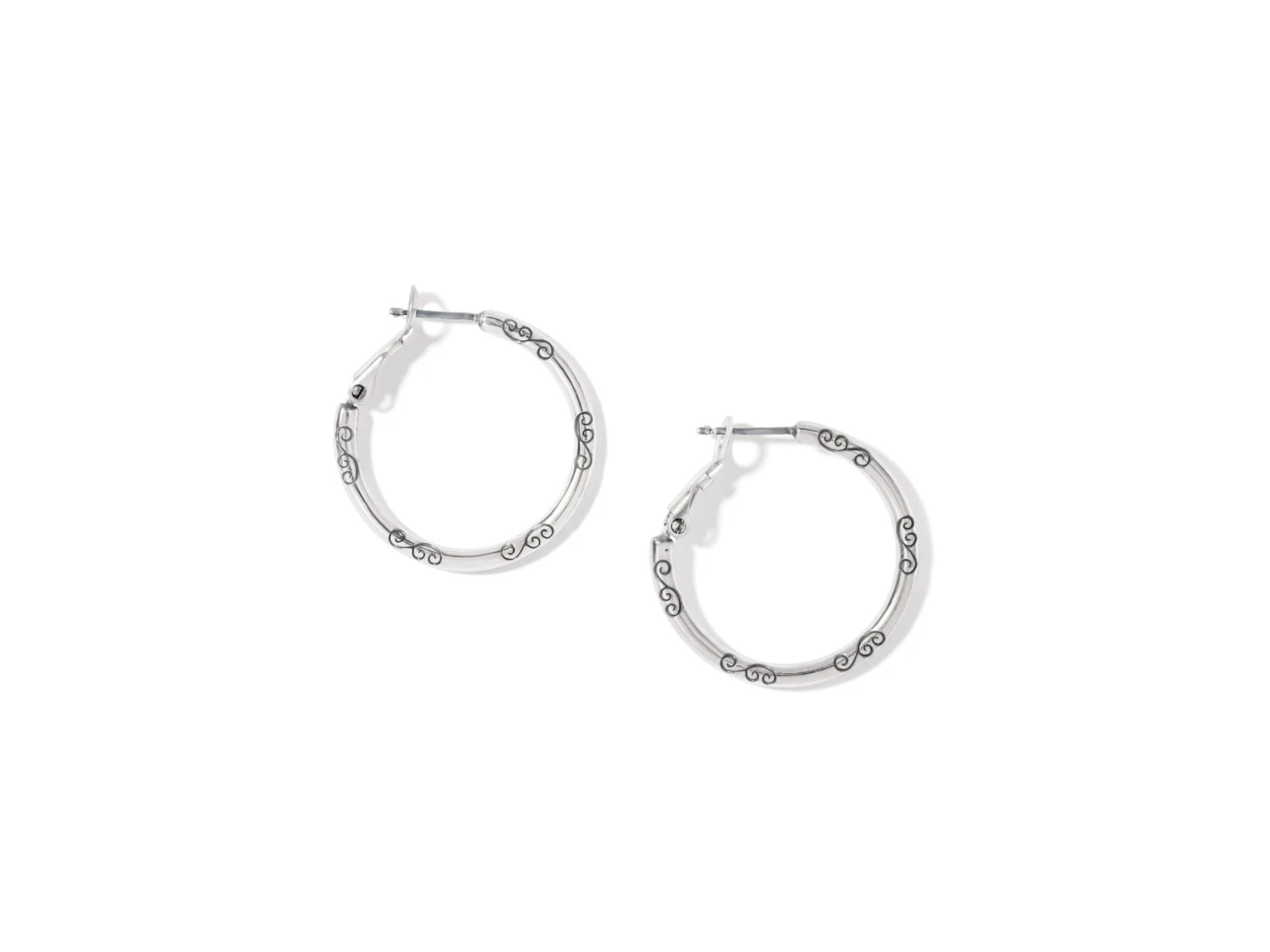 [Brighton] Small Hoop Charm Earrings