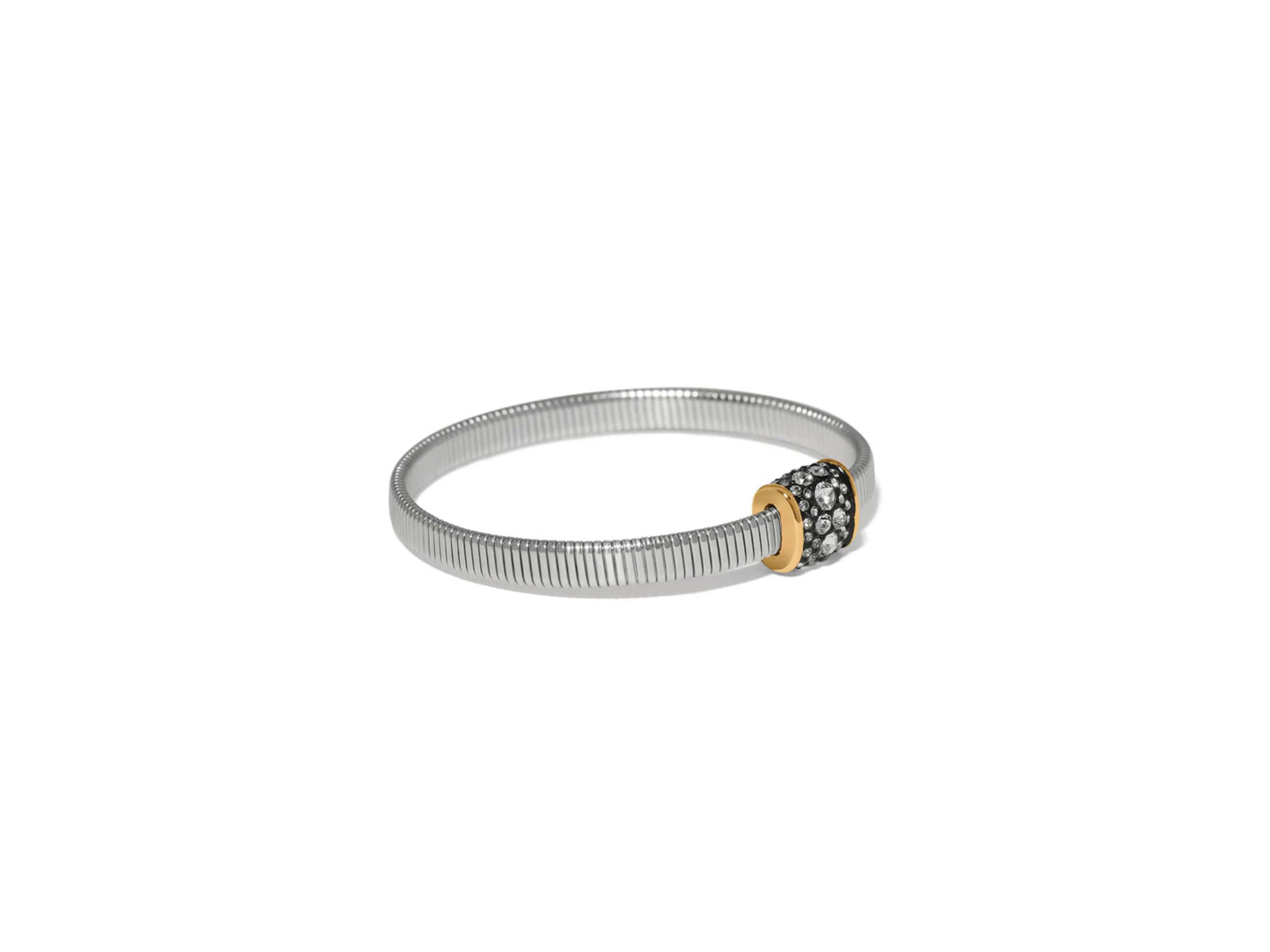 [Brighton] Meridian Solis  Hematite Spring Bracelet-Silver/Gold
