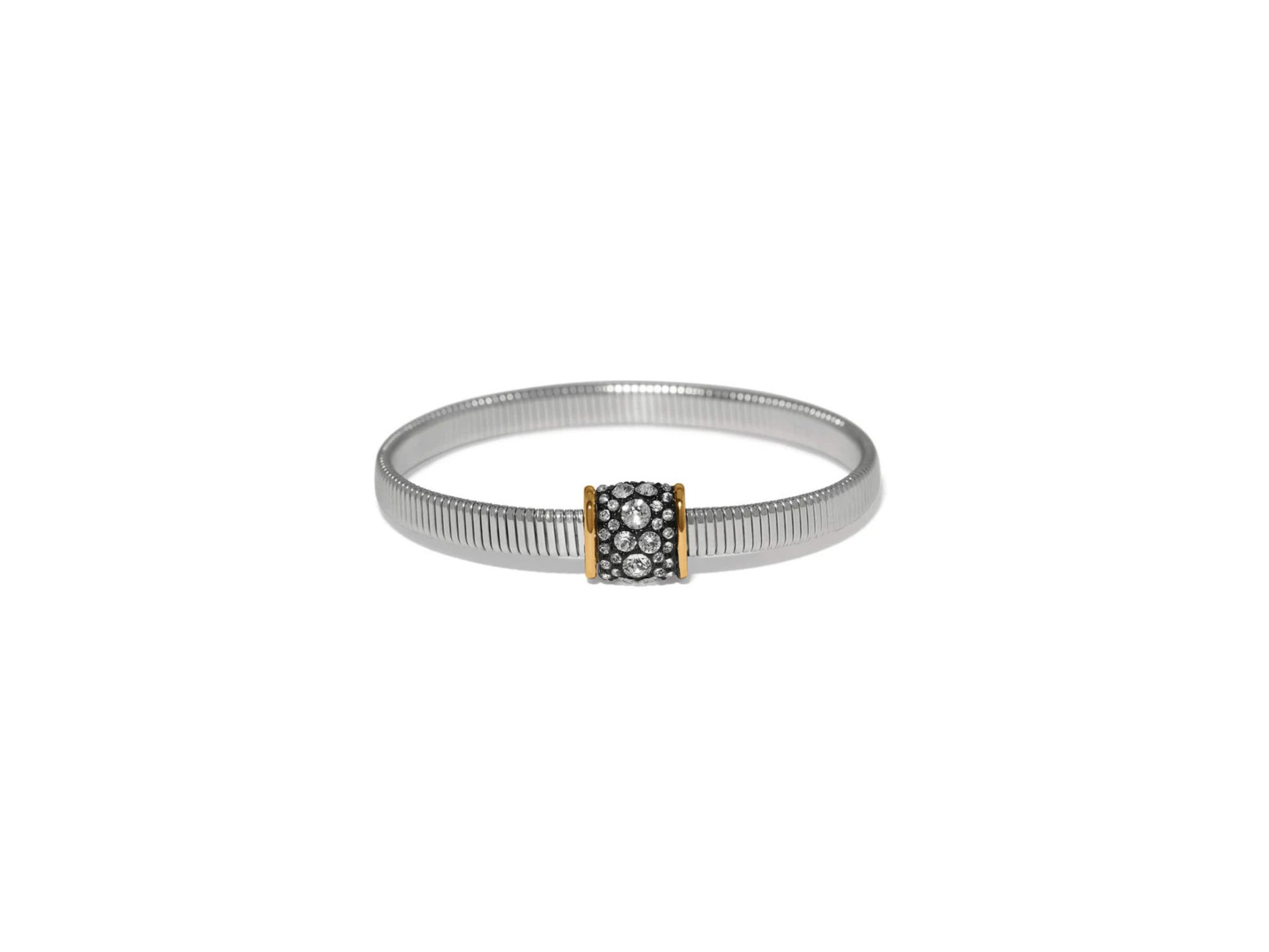 [Brighton] Meridian Solis  Hematite Spring Bracelet-Silver/Gold