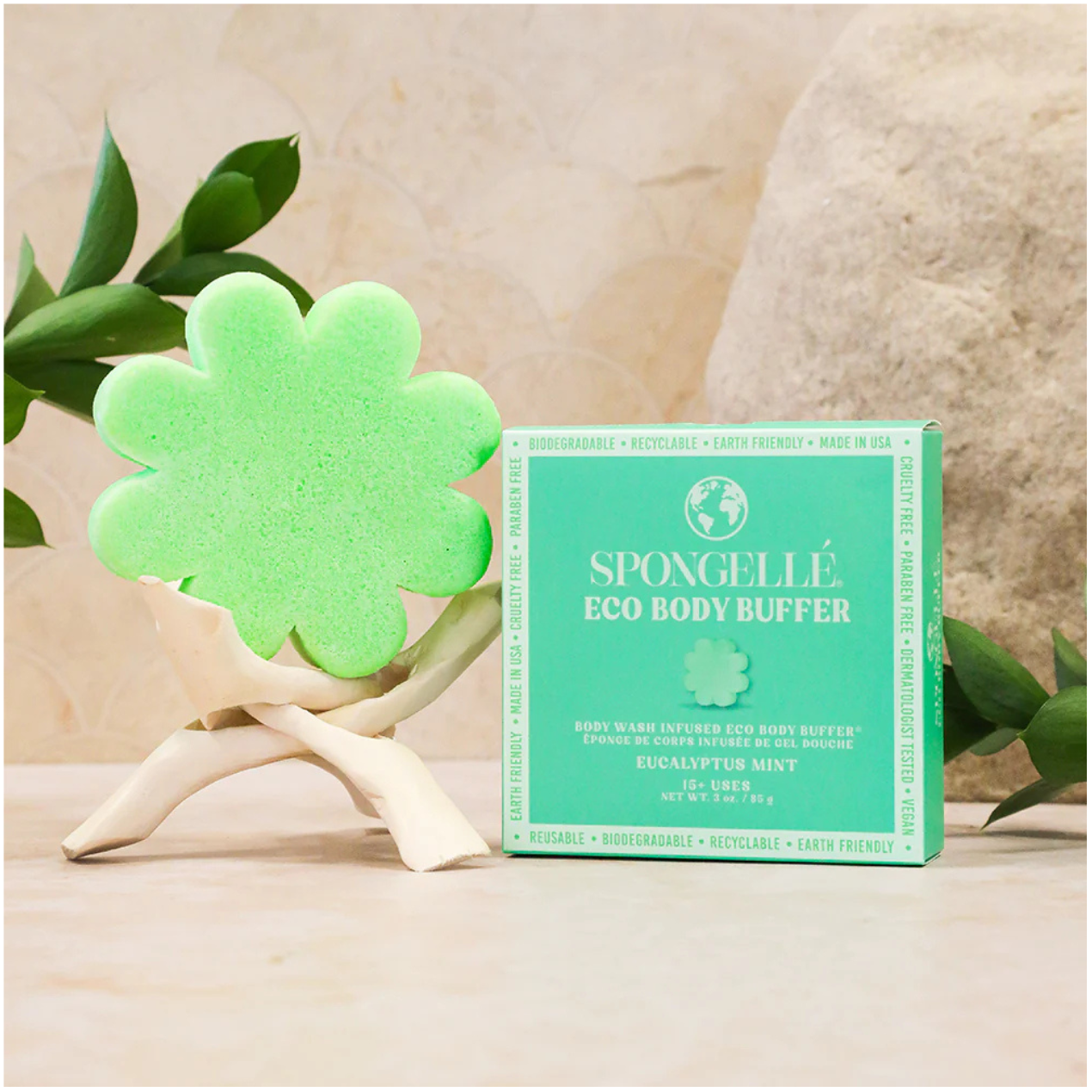 Spongelle Eco Body Buffer - Eucalyptus Mint