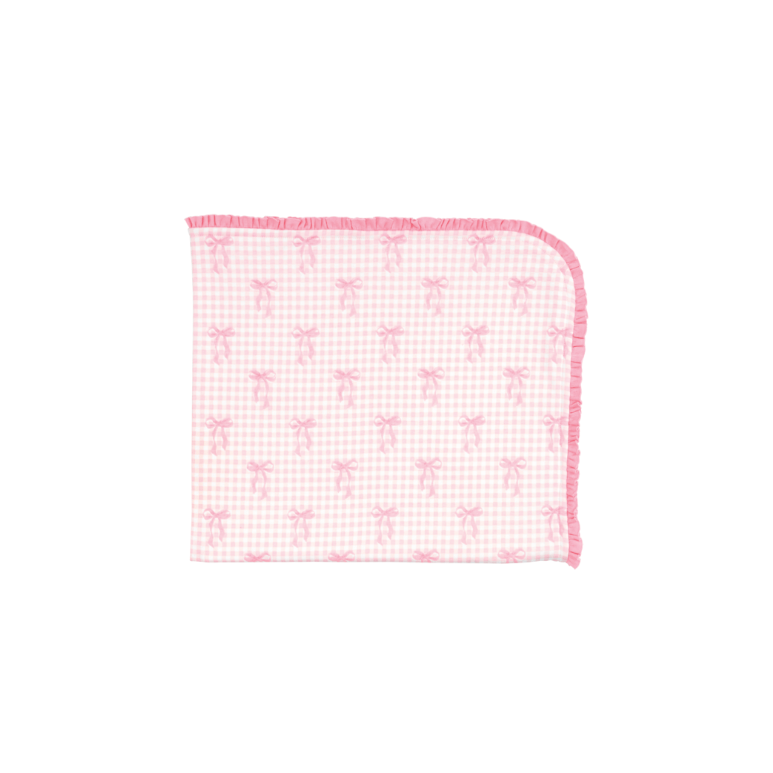Gingham Bow Arrival Blanket