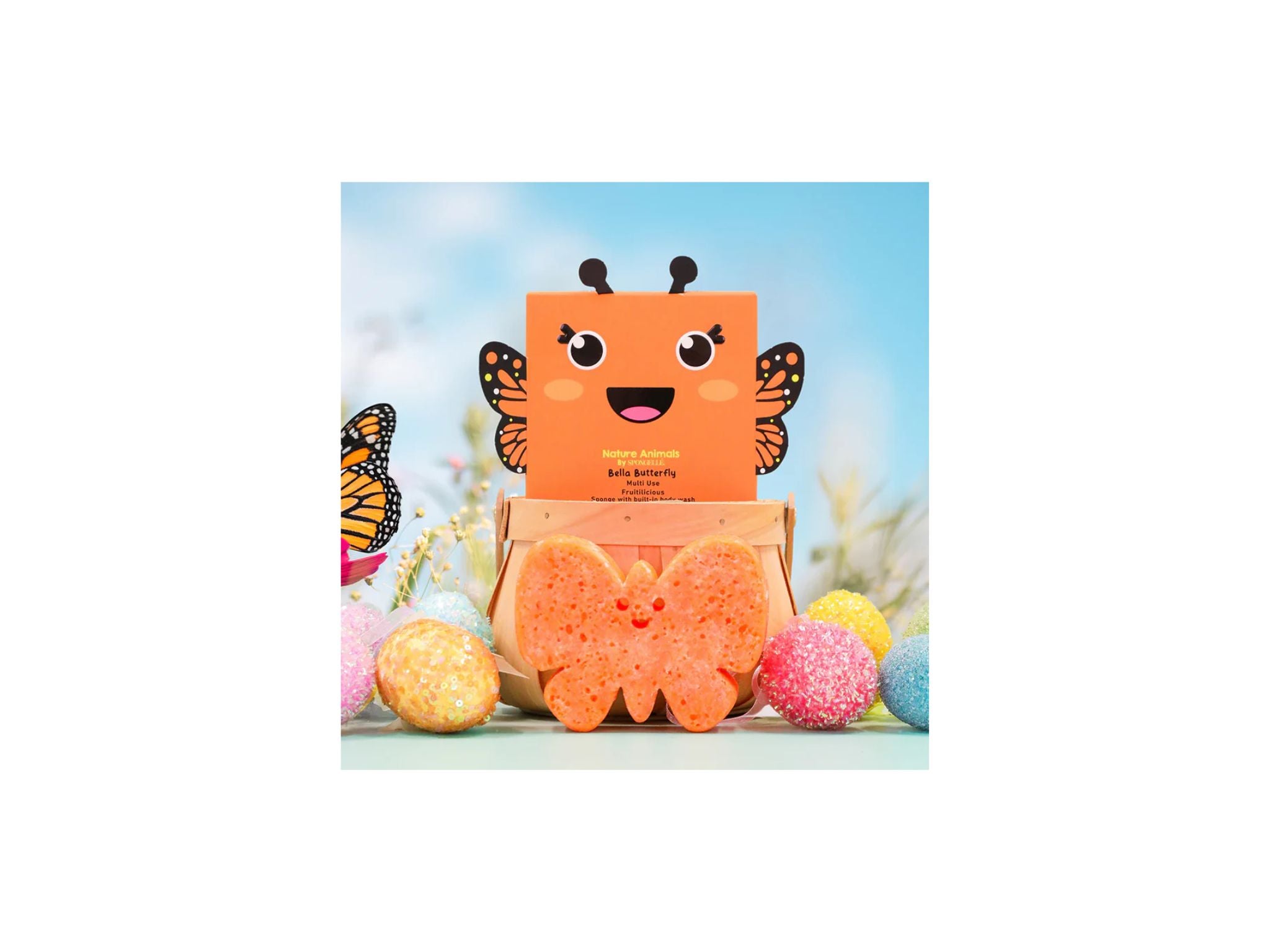 Spongelle Nature Animals Bella Butterfly Buffer - Fruitilicious