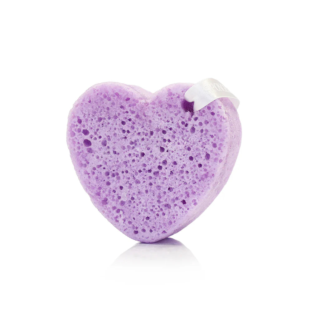 Heart Shaped Body Wash Infused Buffer - Beloved Lily