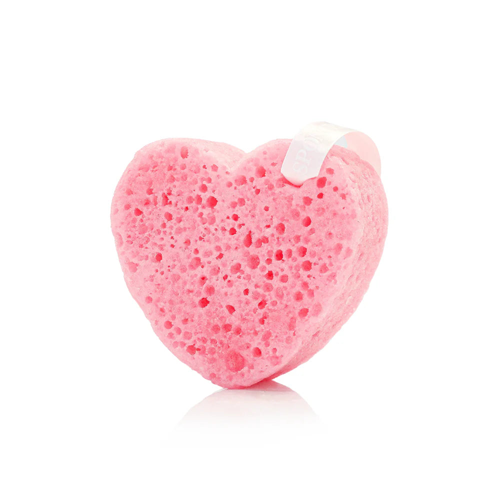 Heart Shaped Body Wash Infused Buffer - Pink Camellia