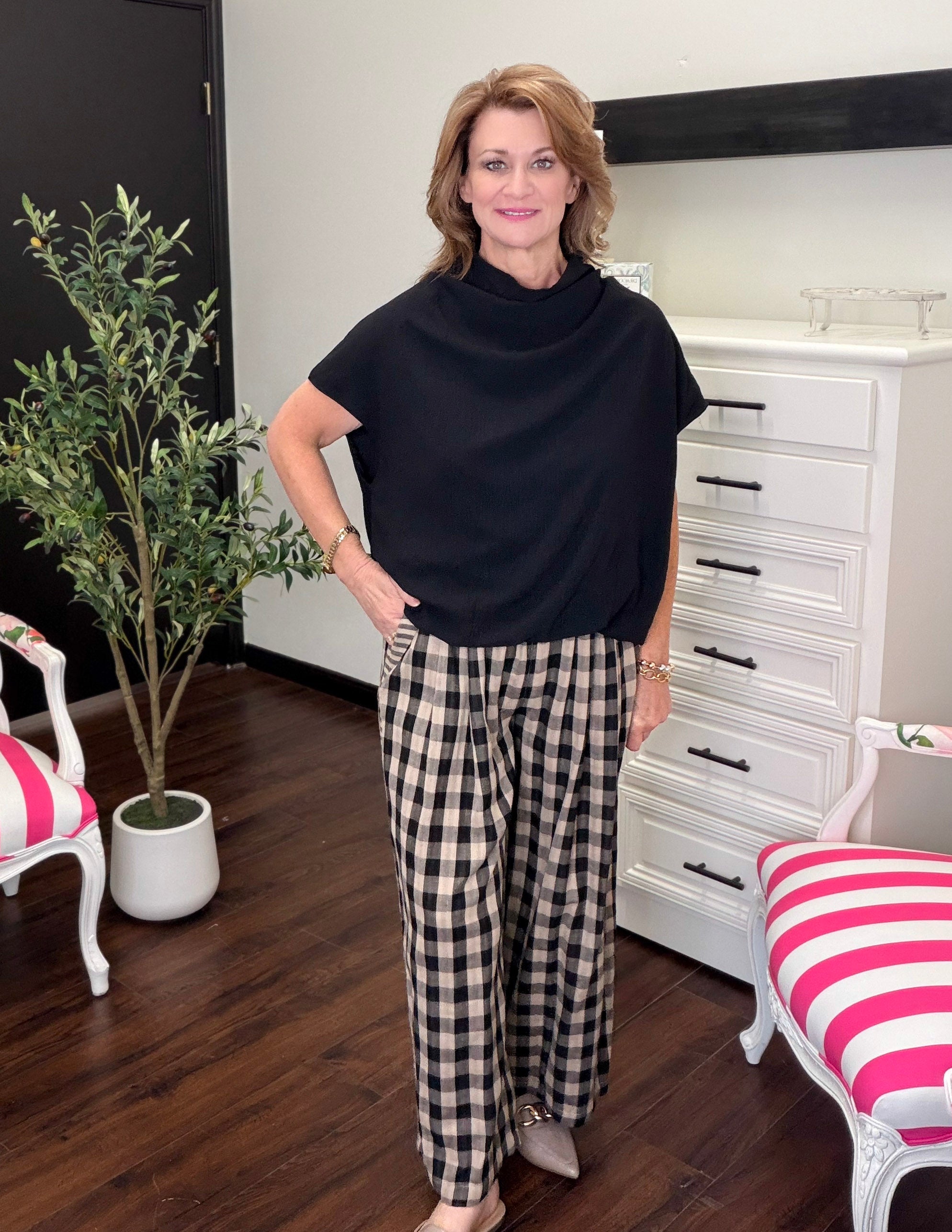 Always in Style Top-Black