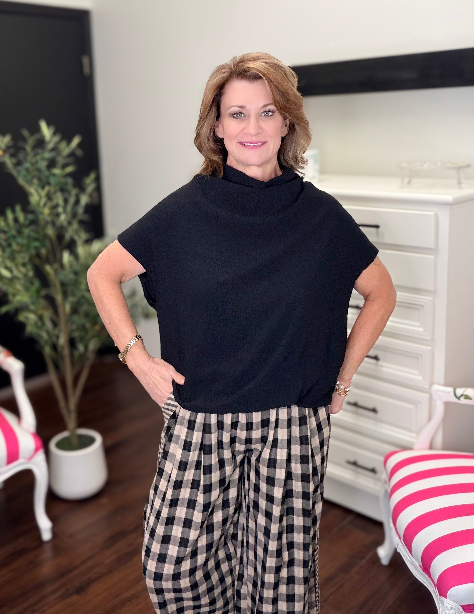 Always in Style Top-Black
