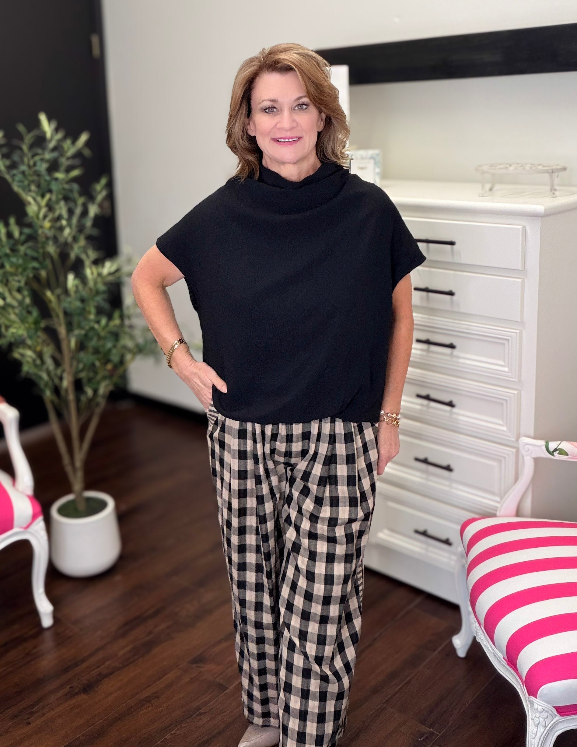 Always in Style Top-Black