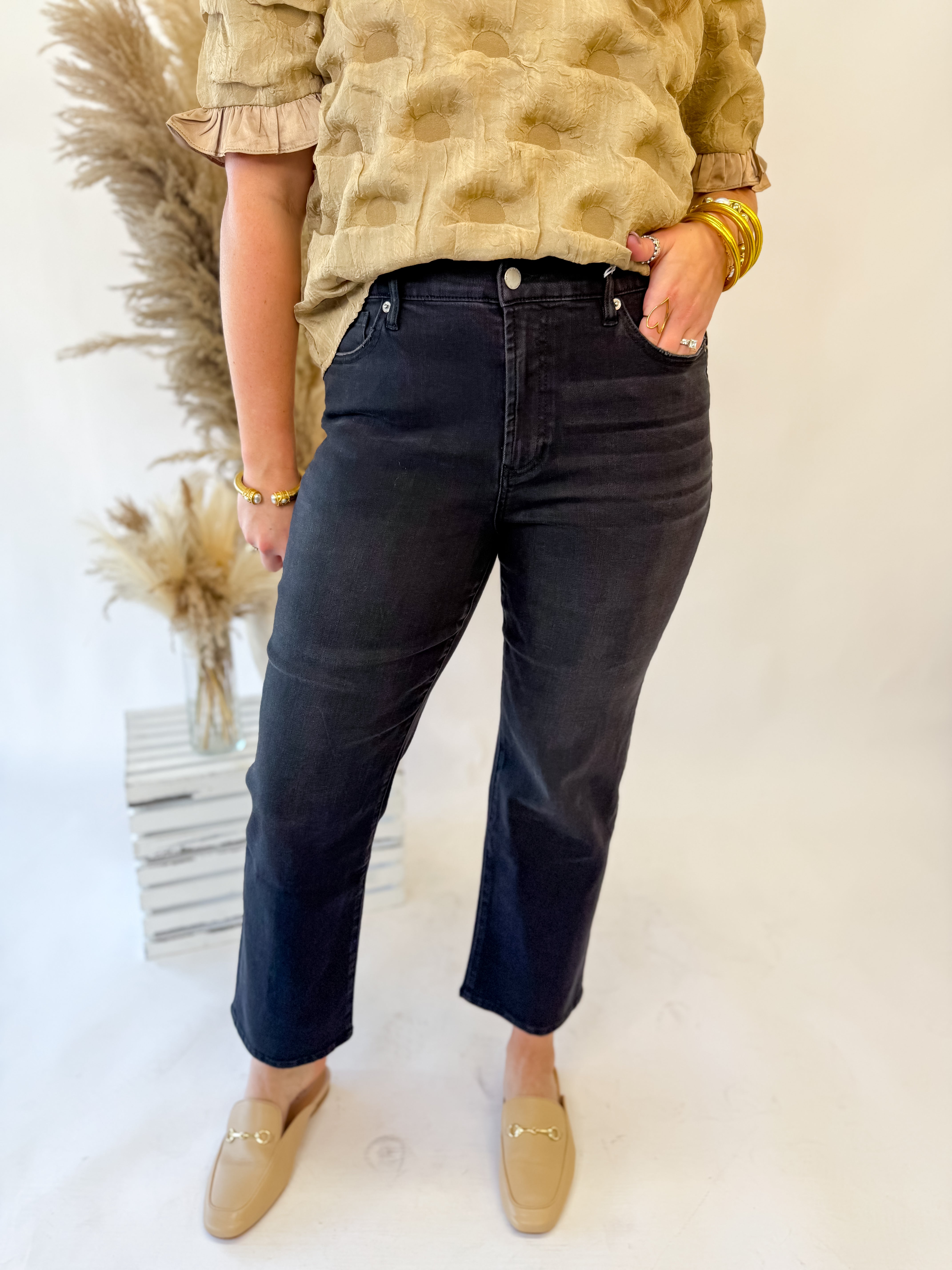 [Dear John] Anika Straight Leg Jean- Jet Set