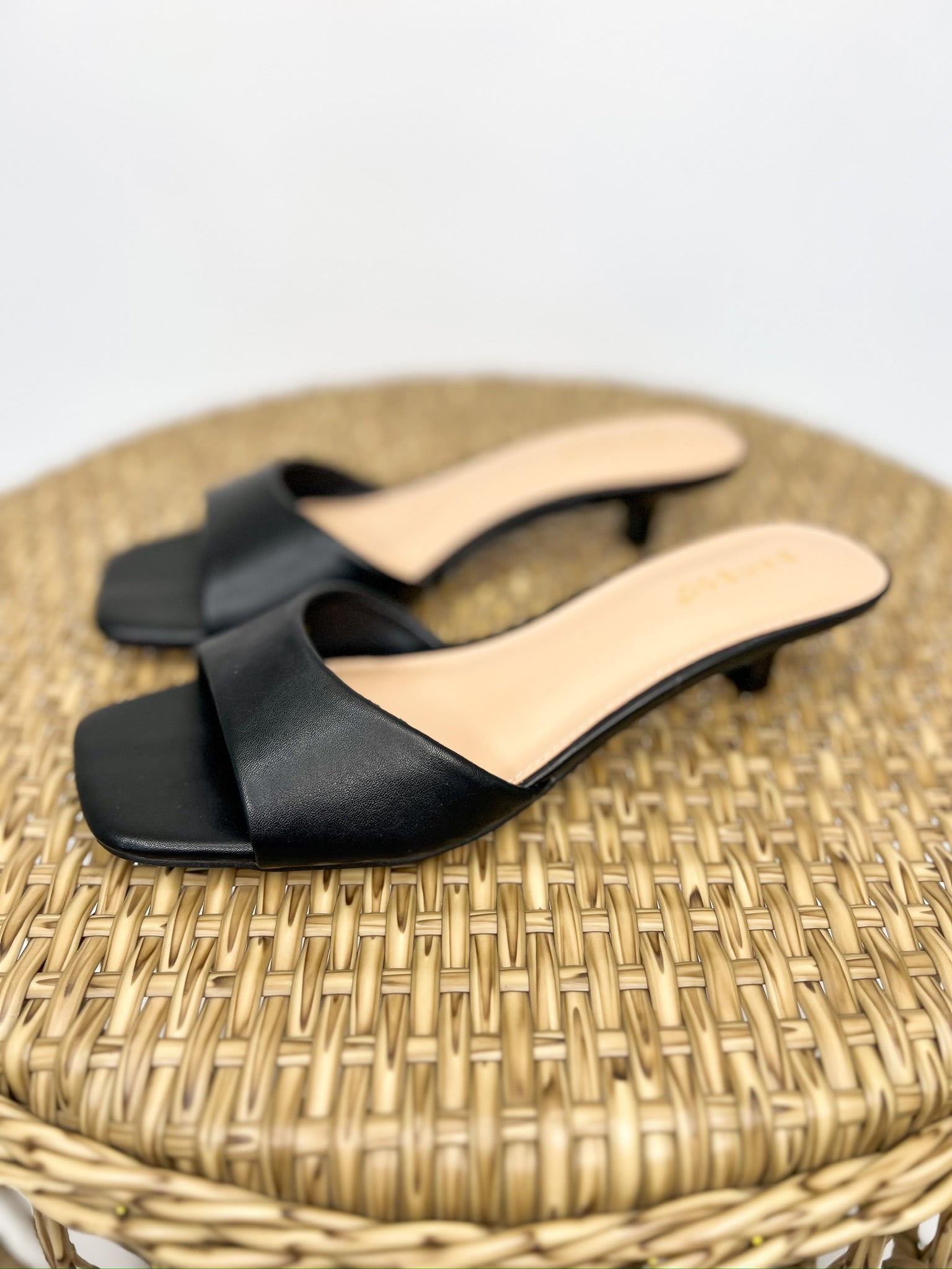 Brat-09 Slide Heel - Black