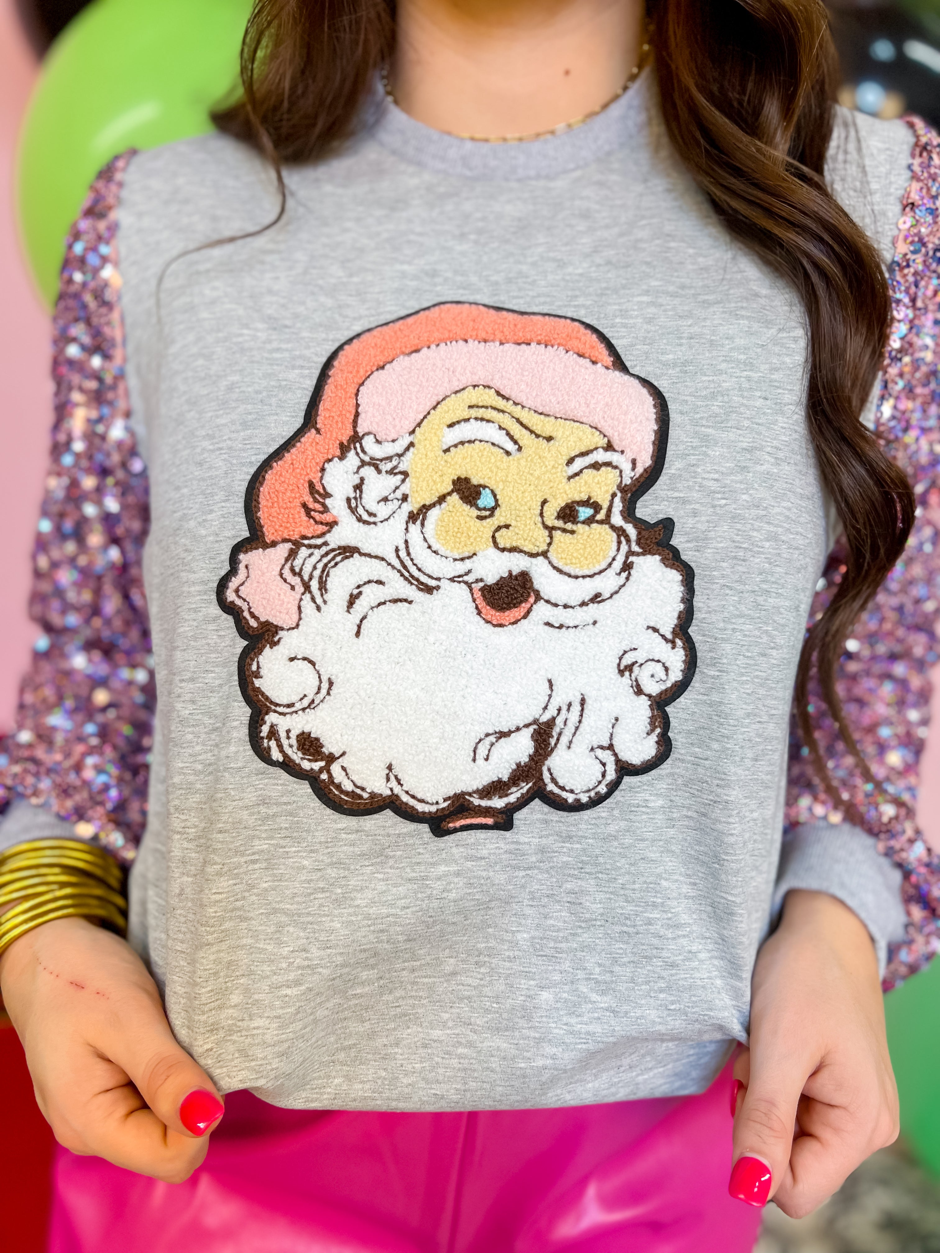 [Layerz] Shimmer Clause Sweater