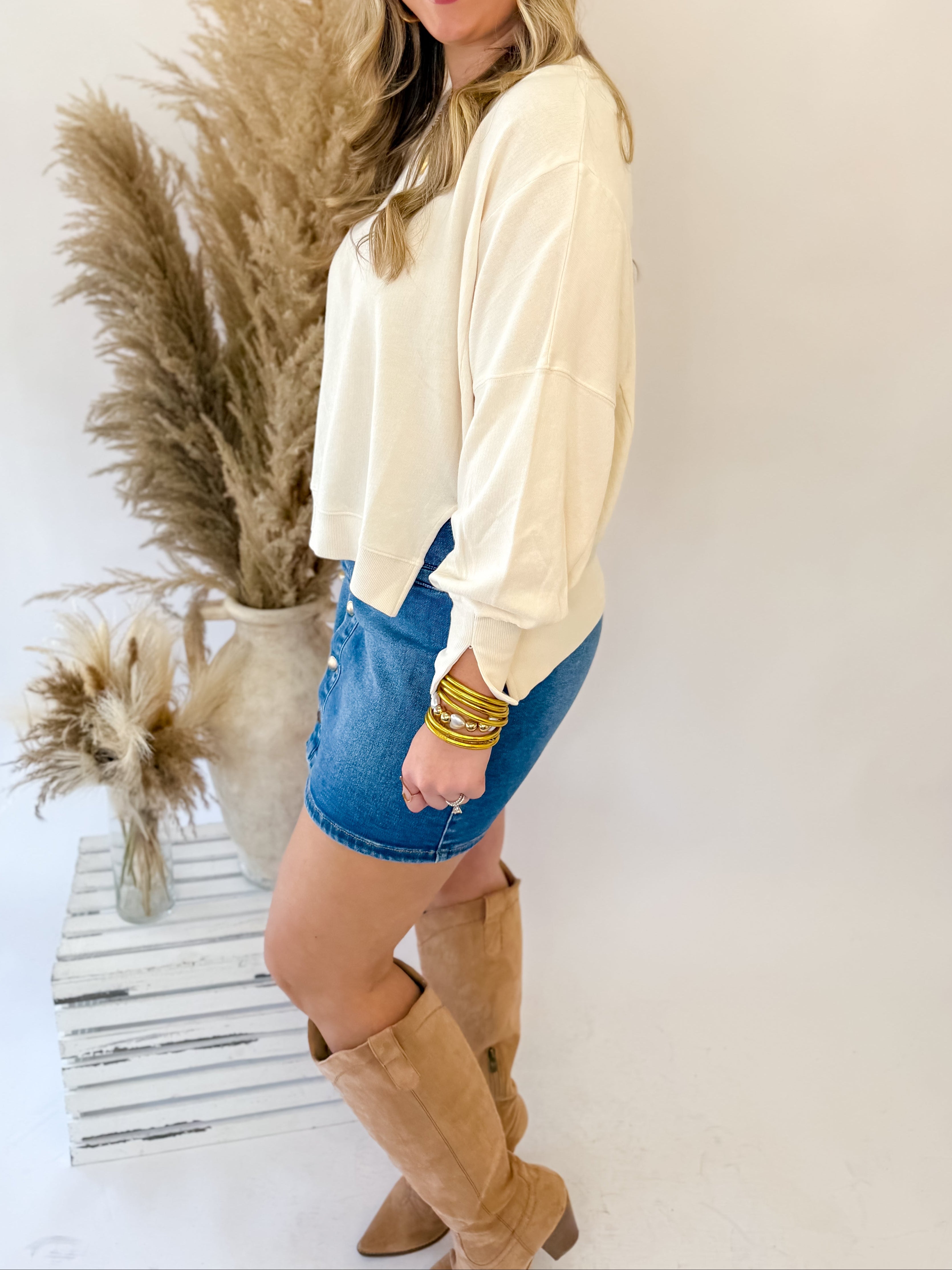 [Dear John] Trenton Sweater- Whitecap Gray