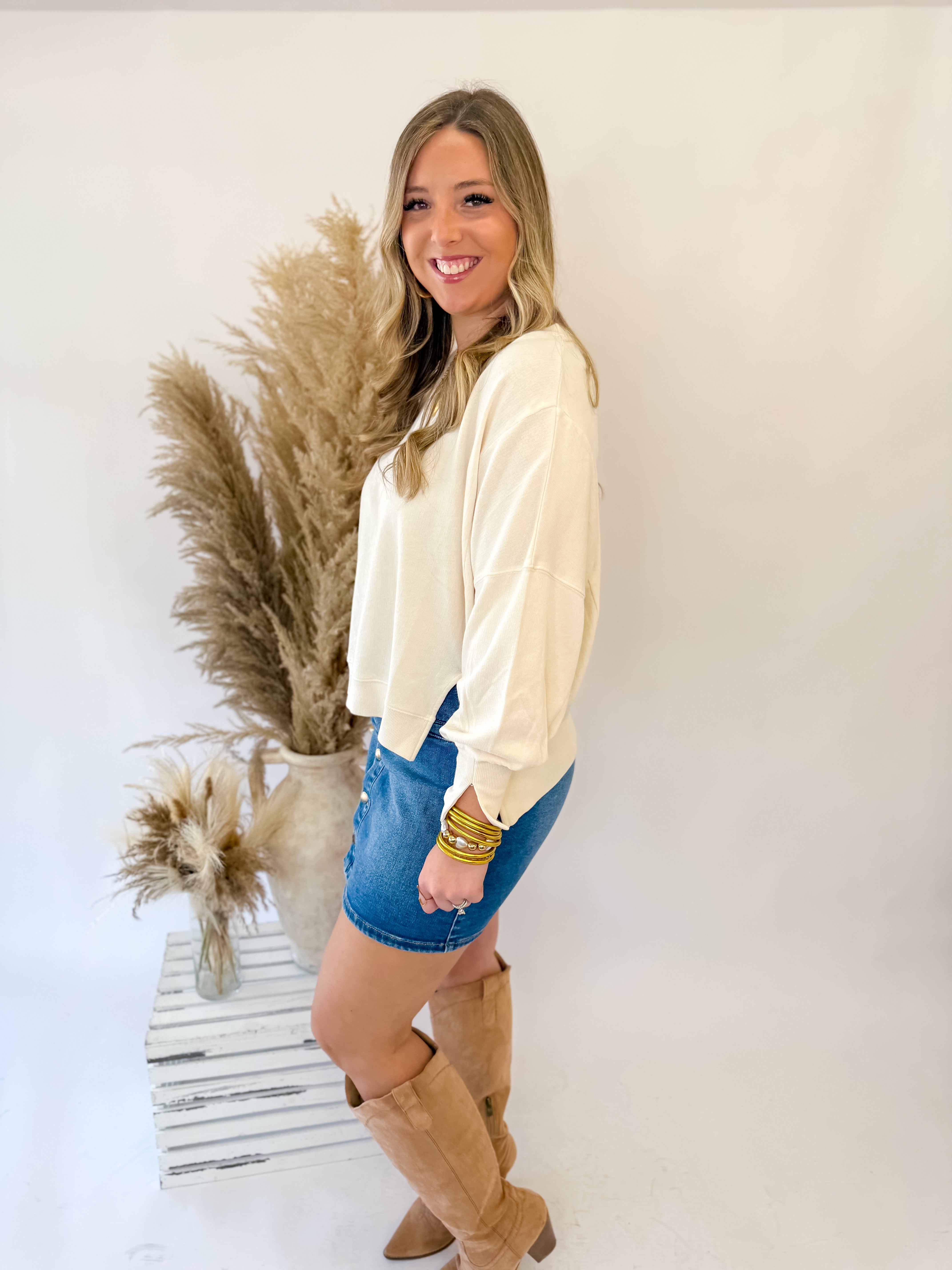 [Dear John] Trenton Sweater- Whitecap Gray