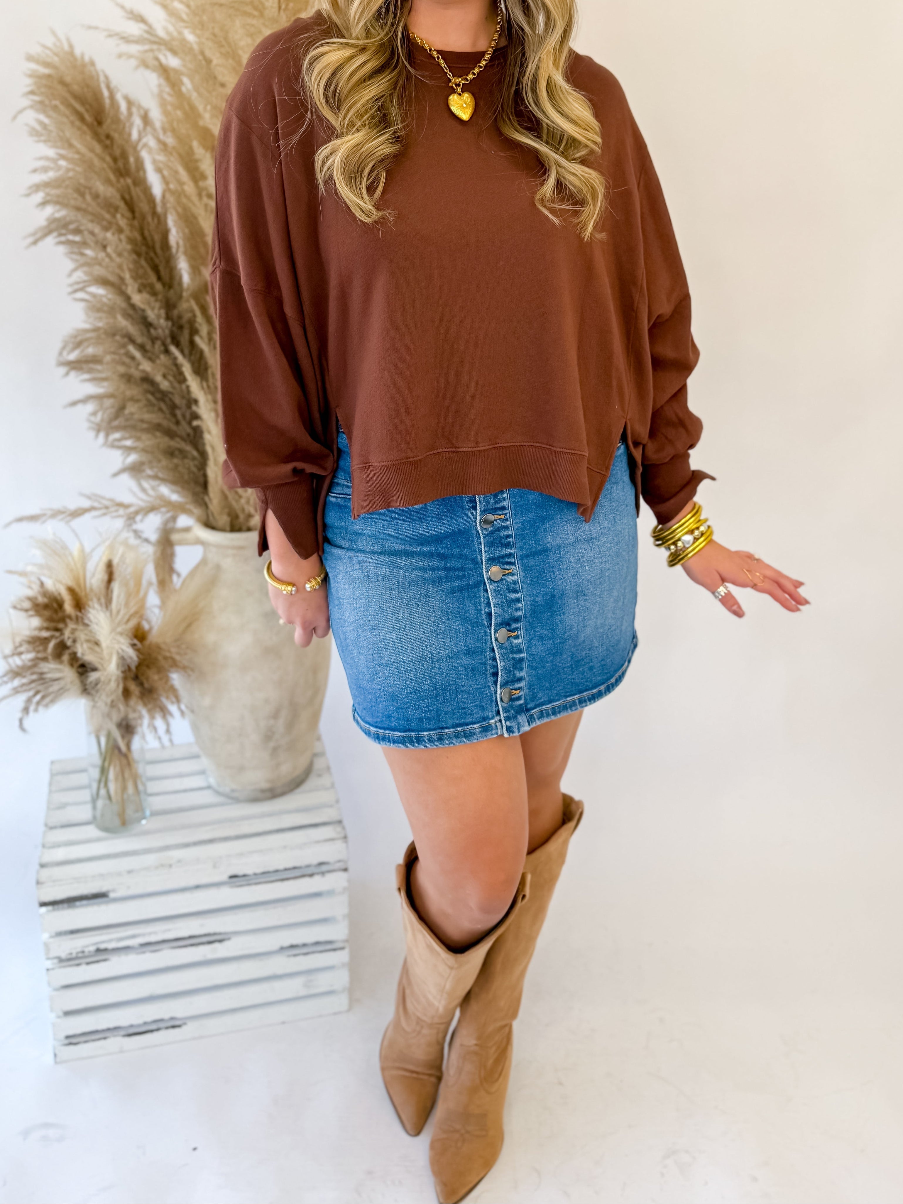 [Dear John] Trenton Sweater - Cappuccino