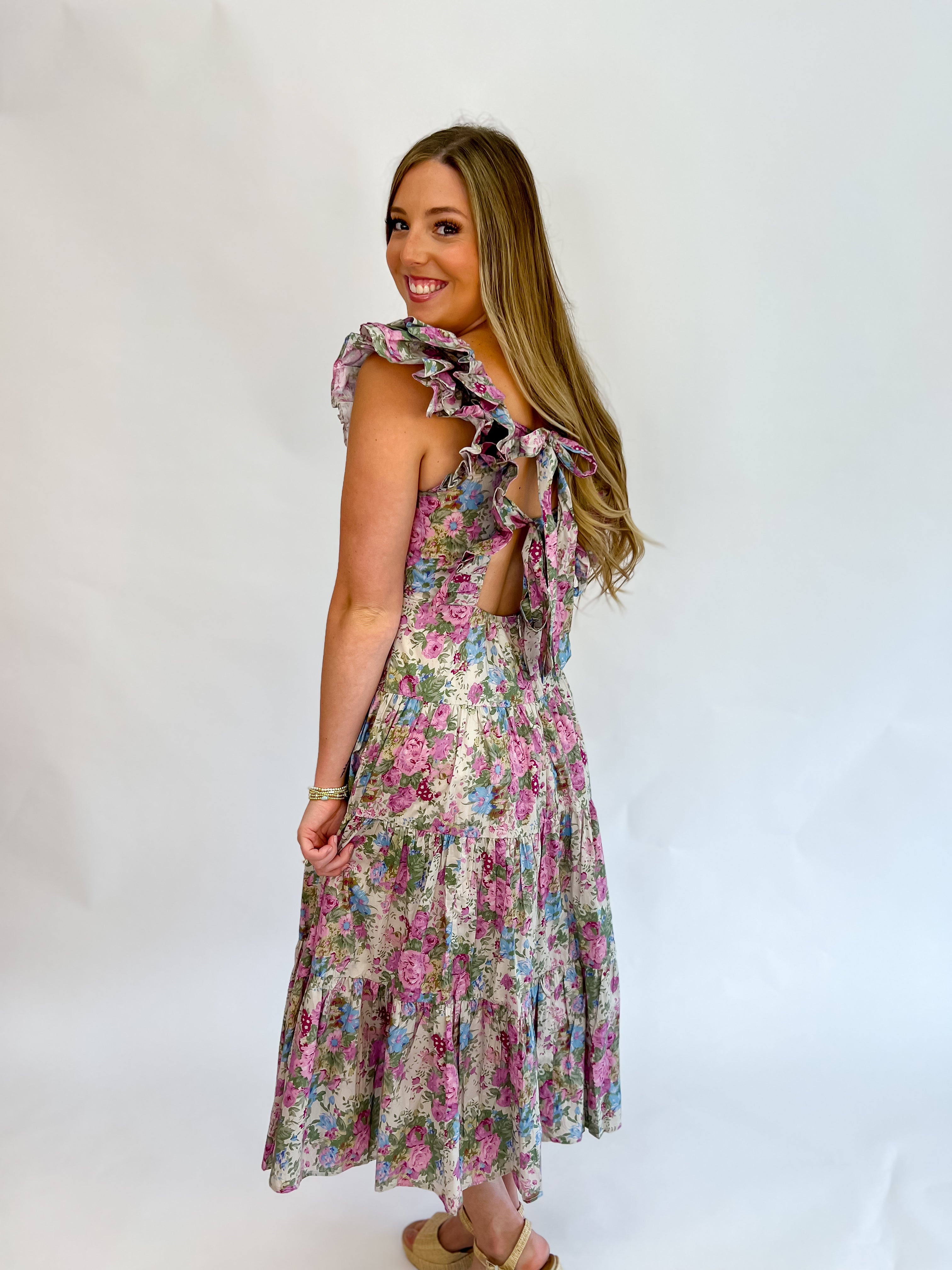 Bobbie Floral Midi Dress