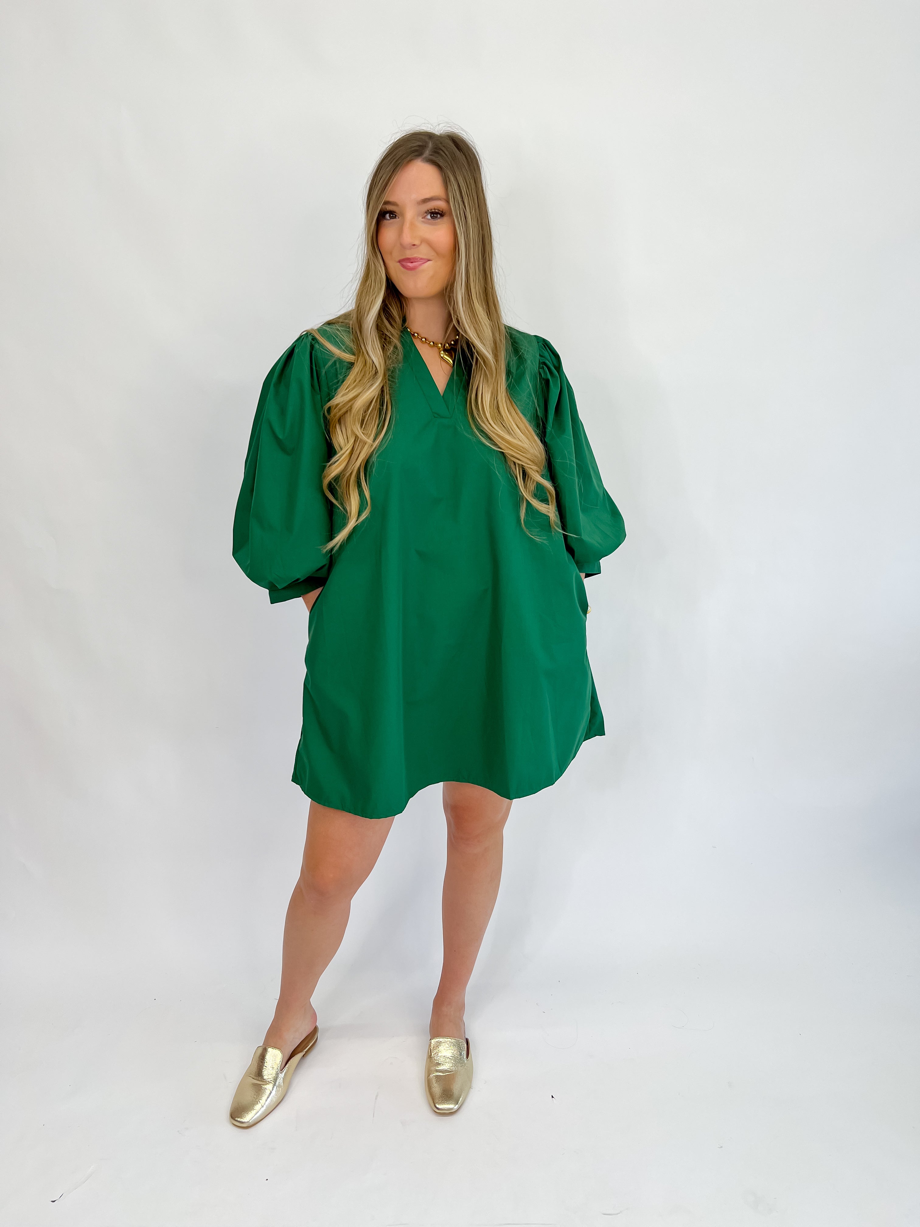 [Entro] Bring Me Along Mini Dress-Green