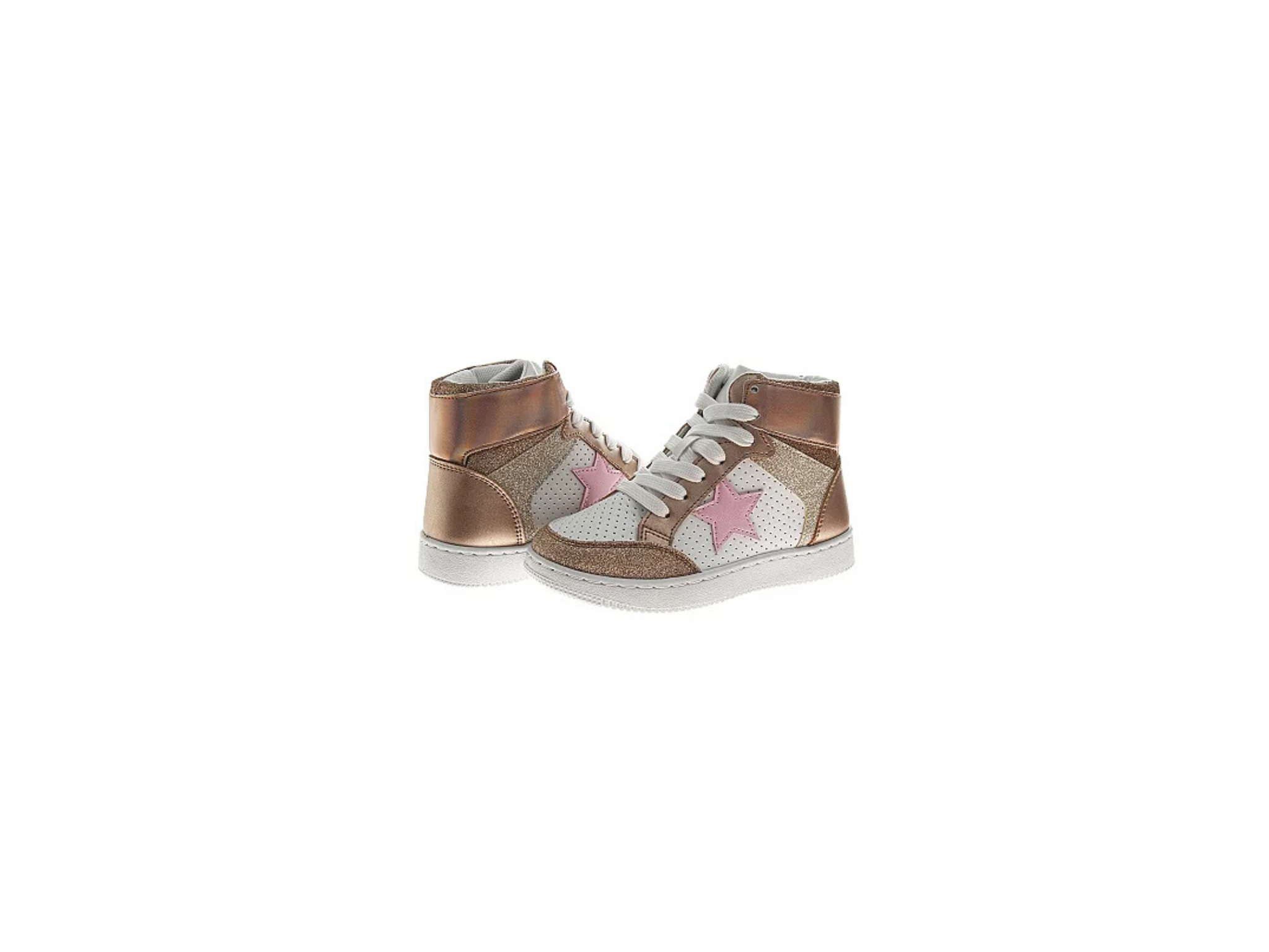 Kensie Girl Rose Gold High Top Sneakers