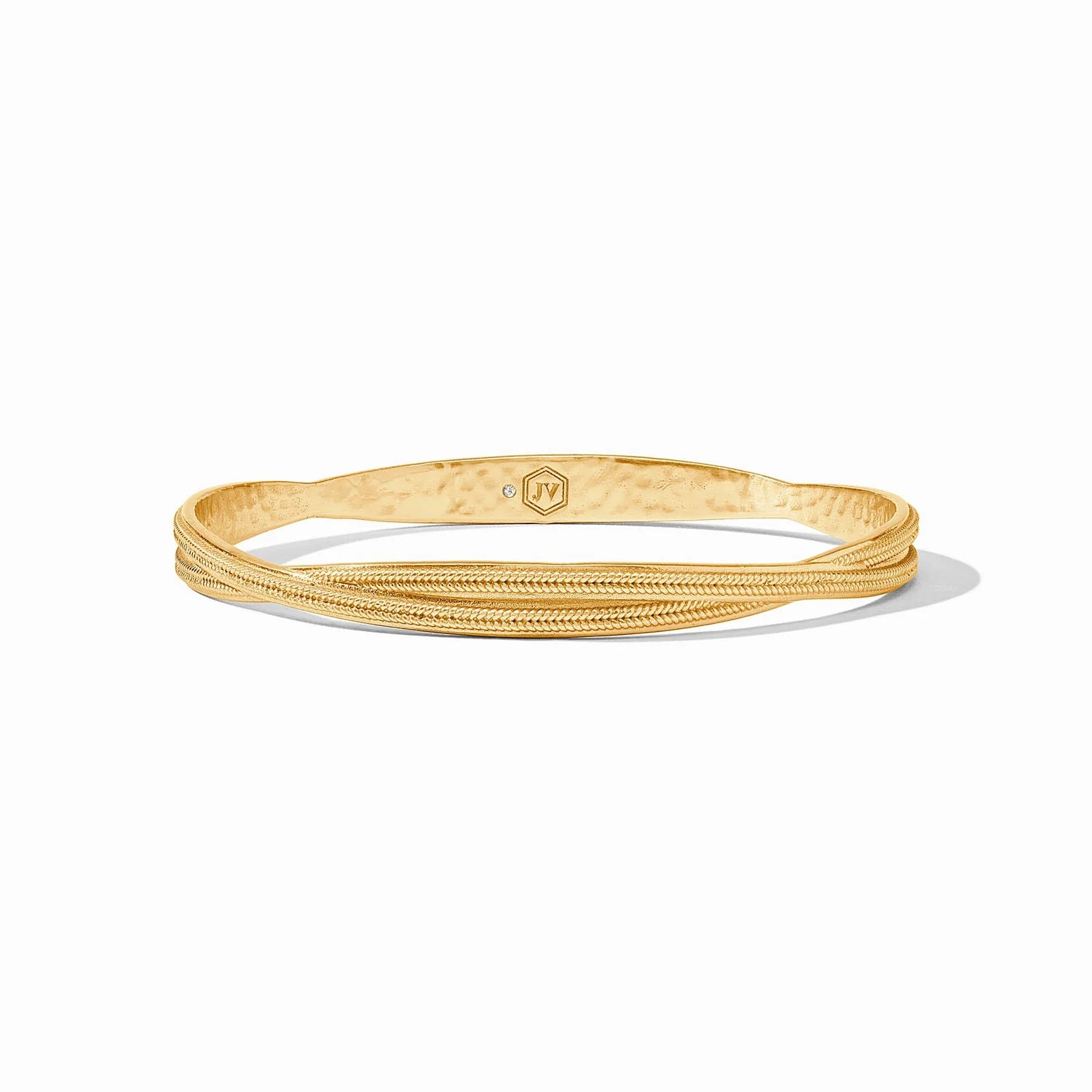 [Julie Vos] Cheval Twist Bangle-Gold