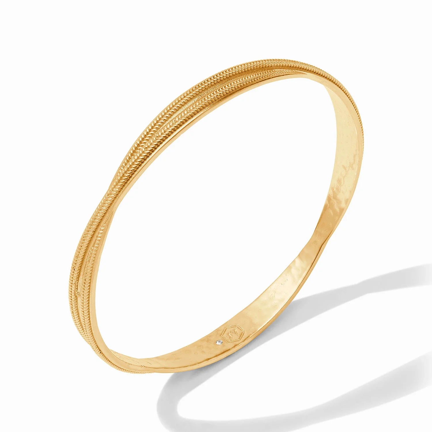 [Julie Vos] Cheval Twist Bangle-Gold