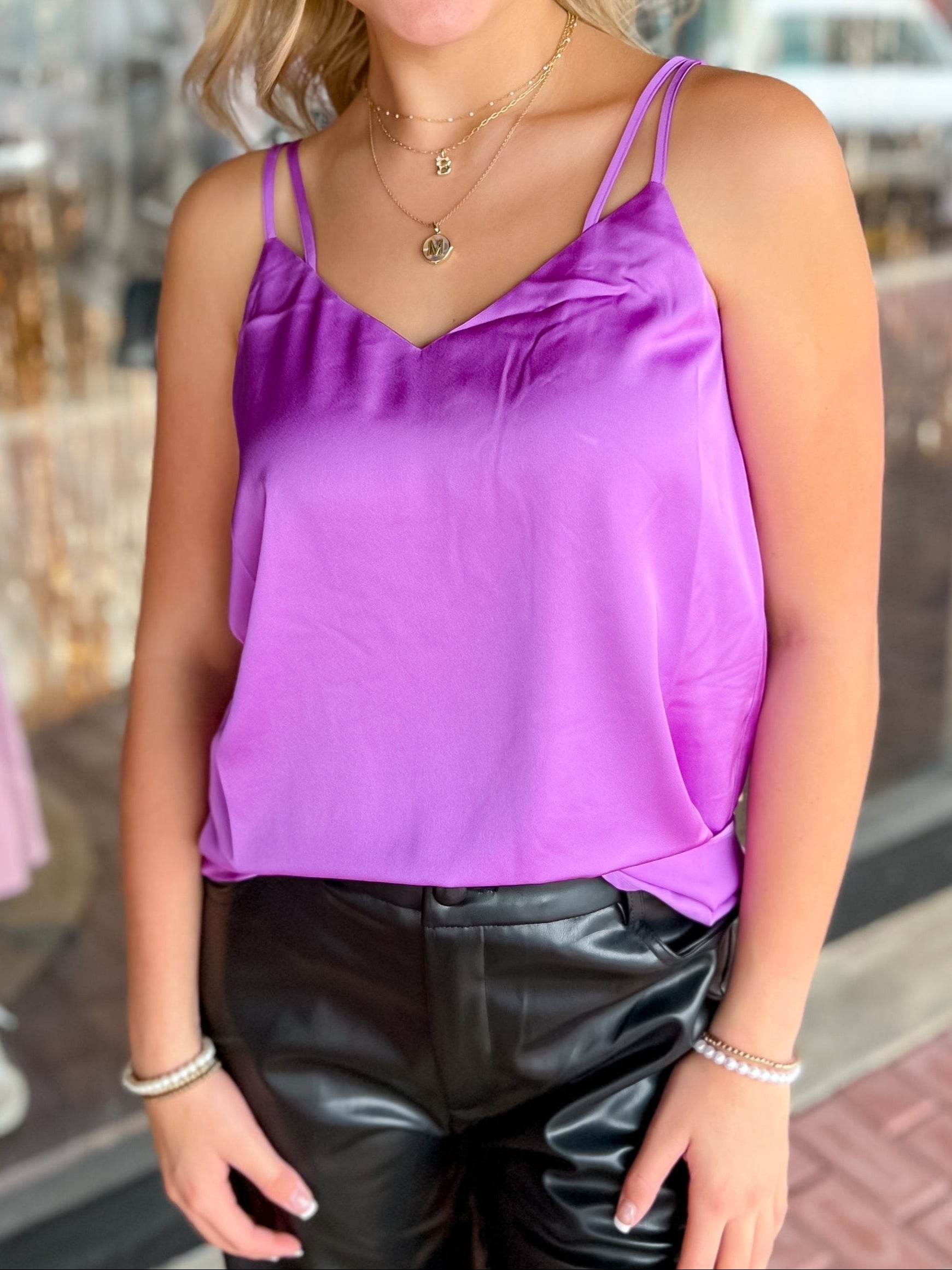 Lovely Feeling Cami Top-Orchid