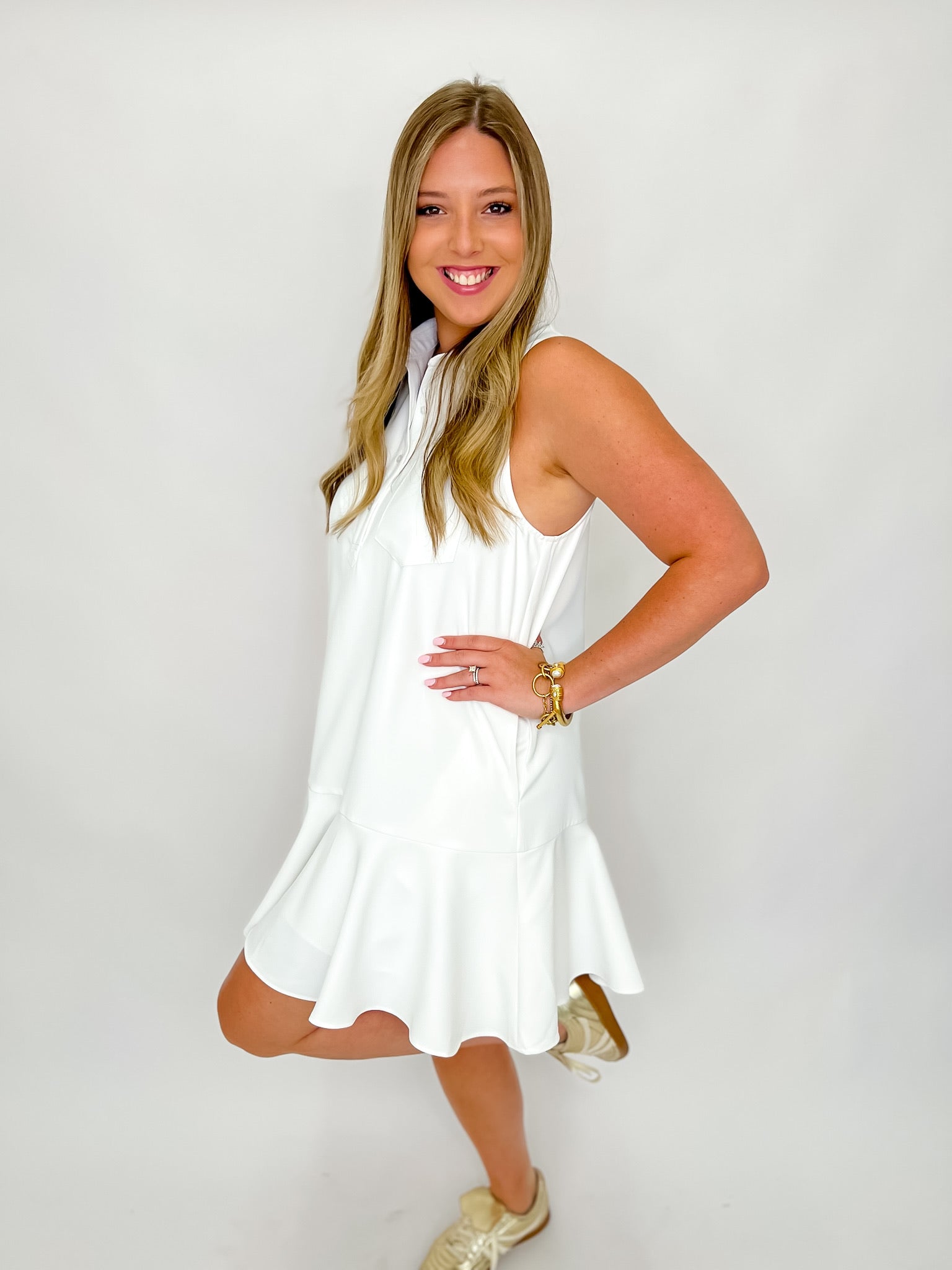 Court Crush Dress - Off White