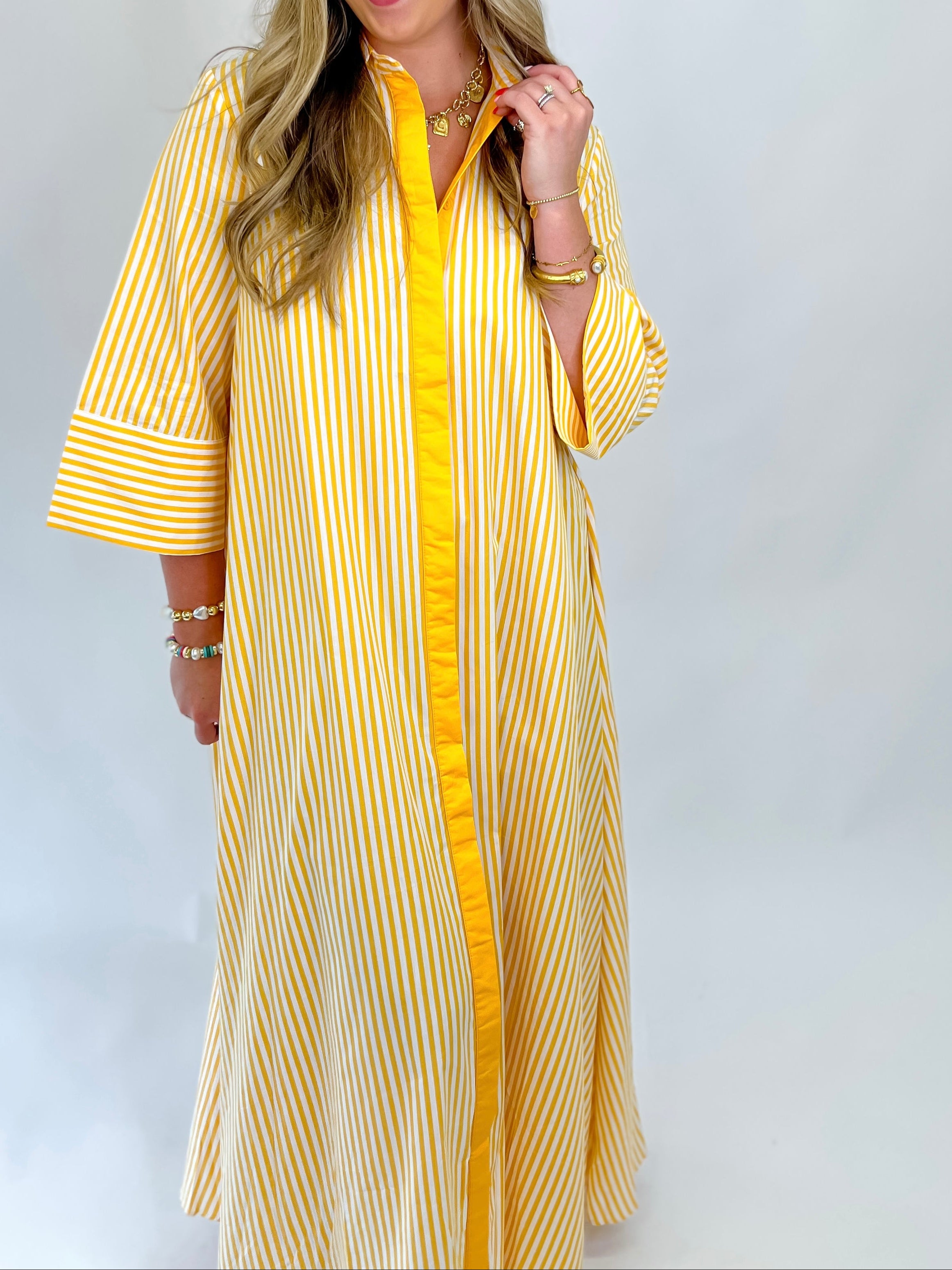 Brunch In Capri Maxi Dress - Yellow