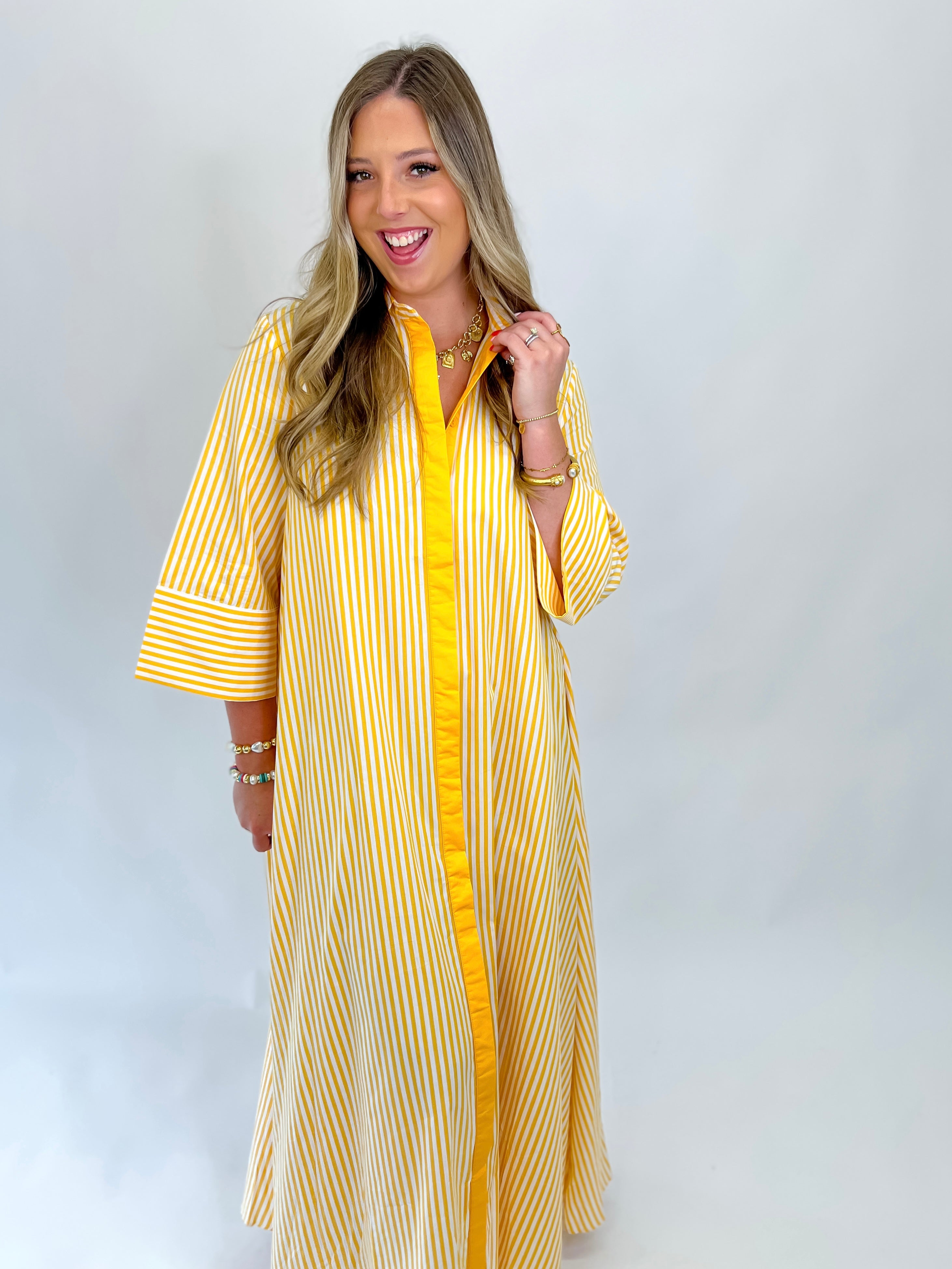 Brunch In Capri Maxi Dress - Yellow