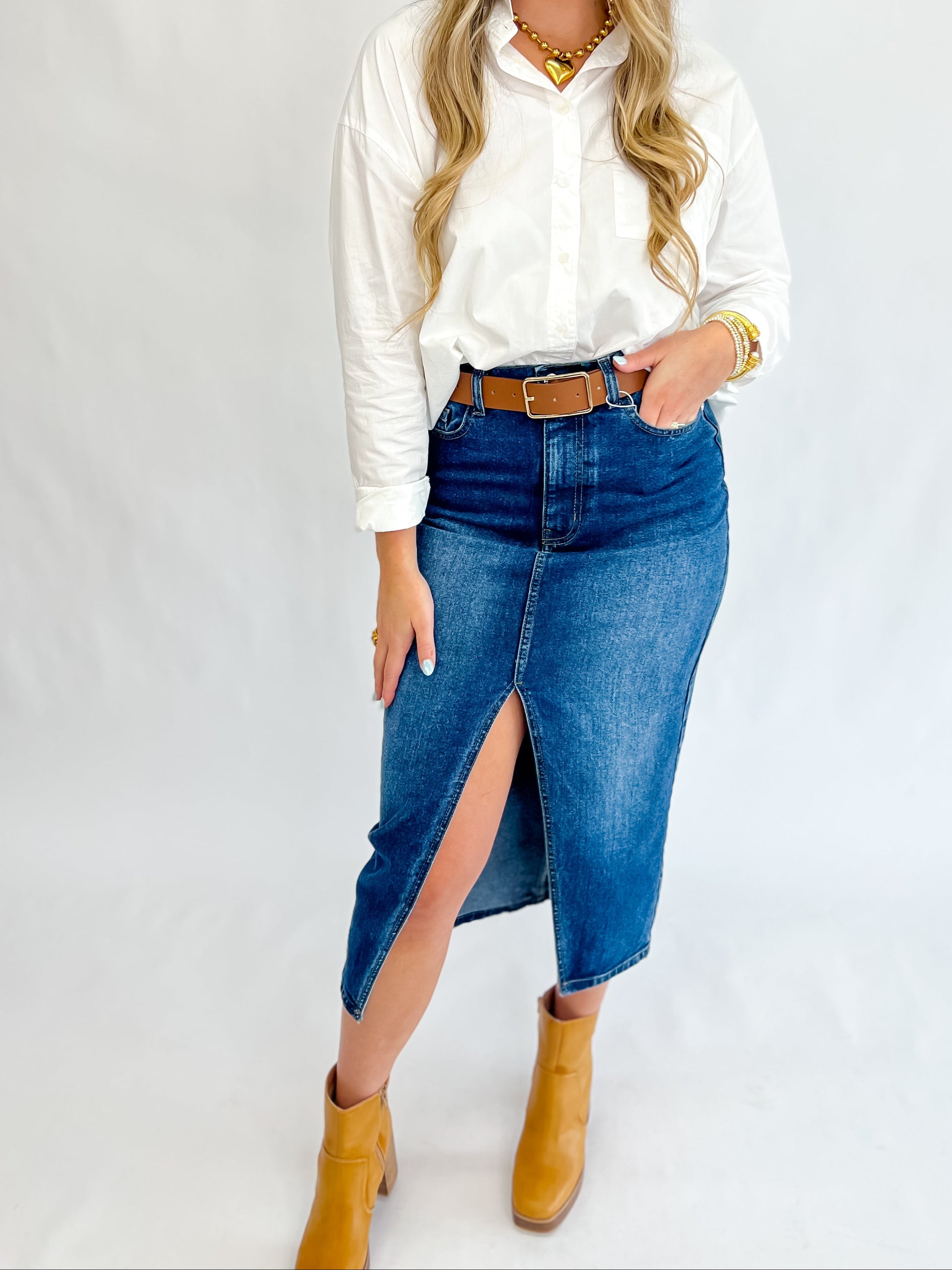 My Go To Button Down - White