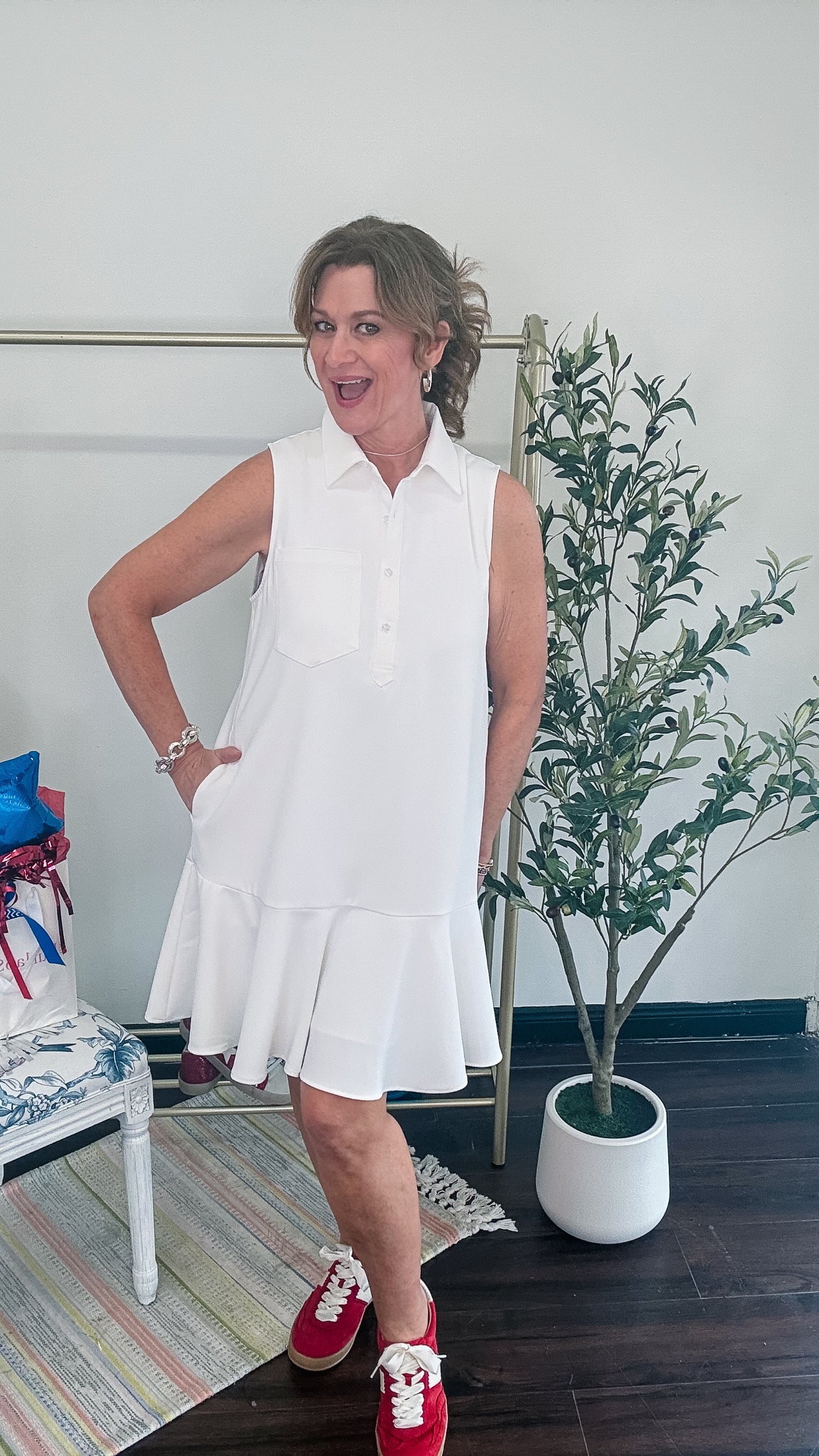 Court Crush Dress - Off White