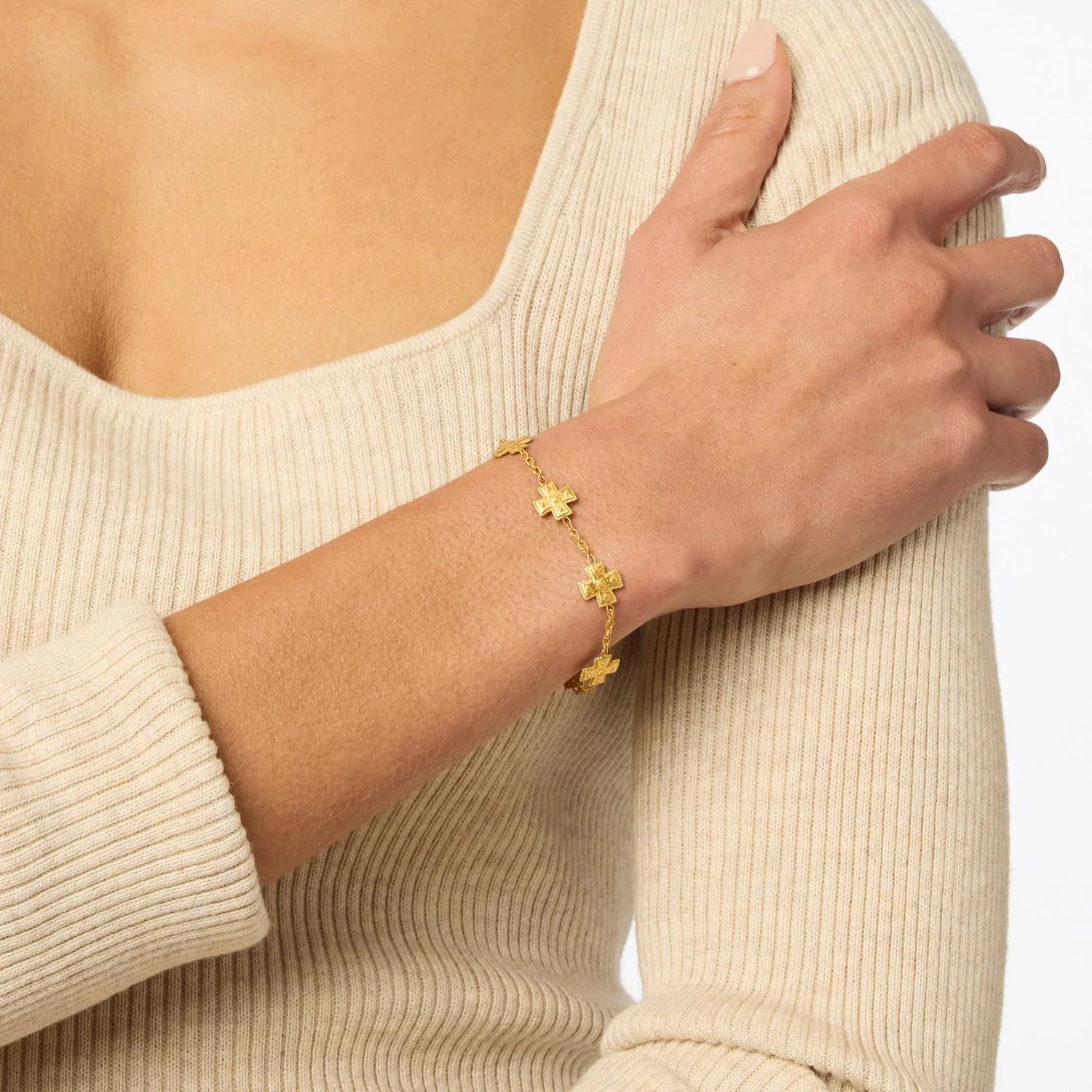 [Julie Vos] Malta Canterbury Delicate Bracelet-Gold