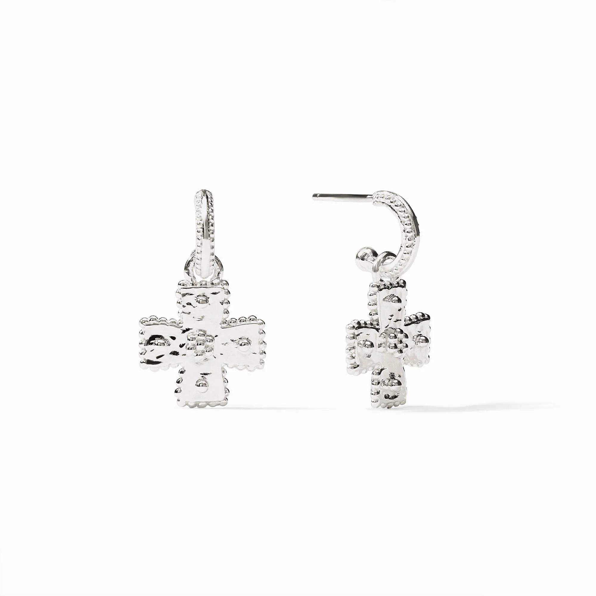 [Julie Vos] Malta Canterbury Hoop & Charm Earring- Silver OS