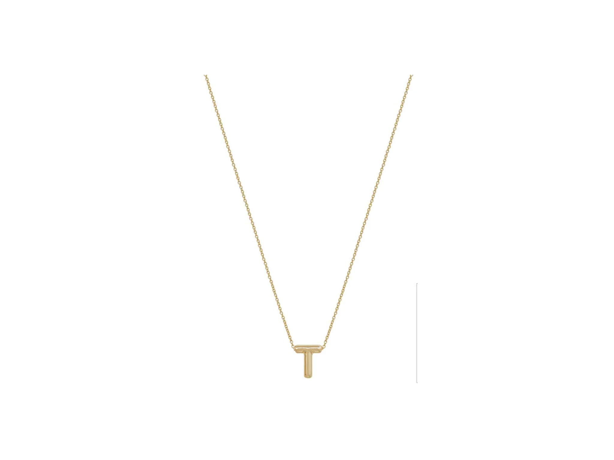 What's Hot Initial Necklace-T