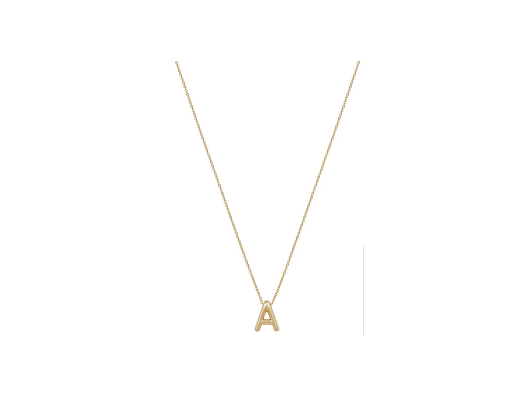 What's Hot Initial Necklace-A