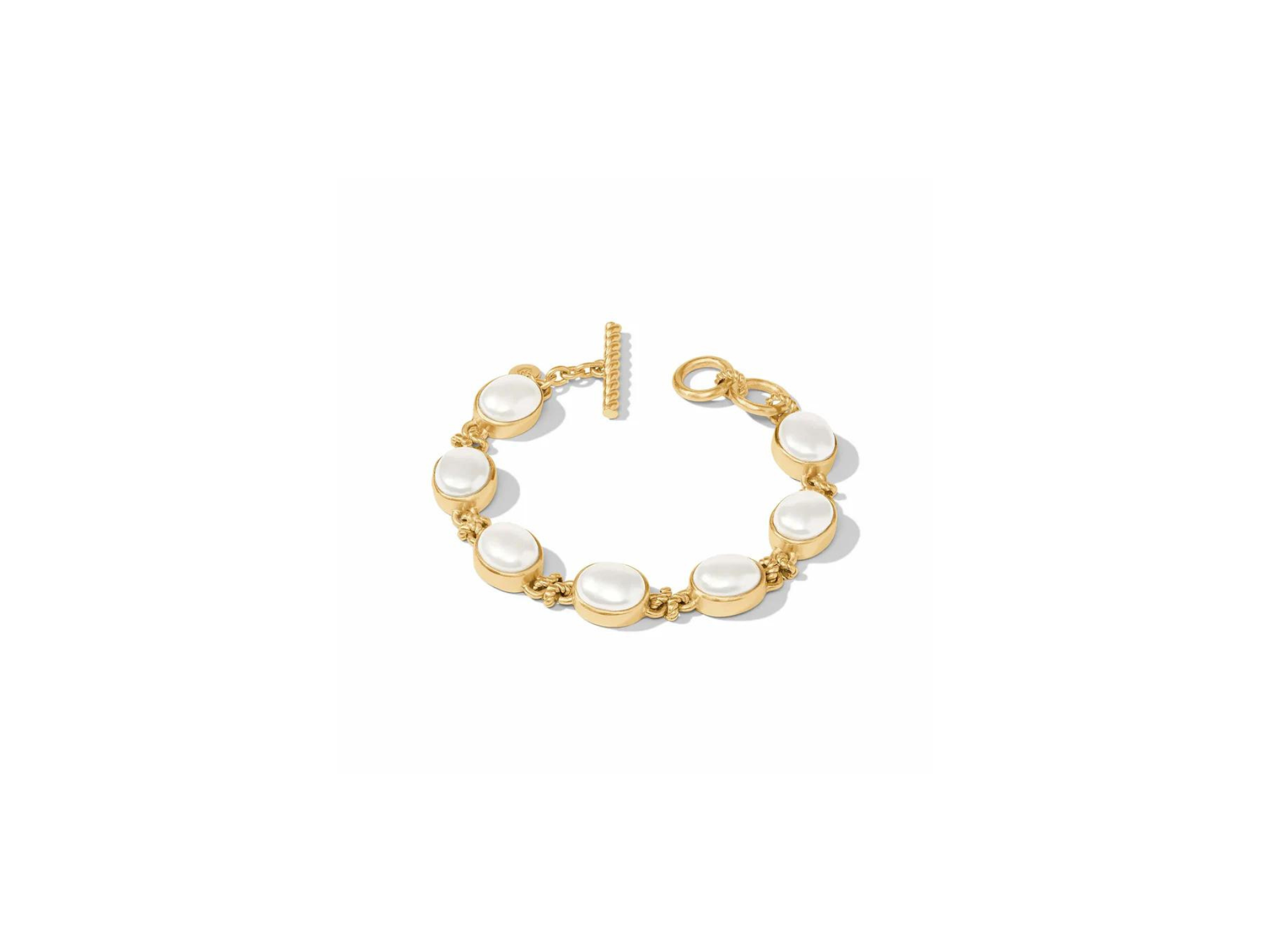 [Julie Vos] Nassau Demi Stone Bracelet-Pearl-OS