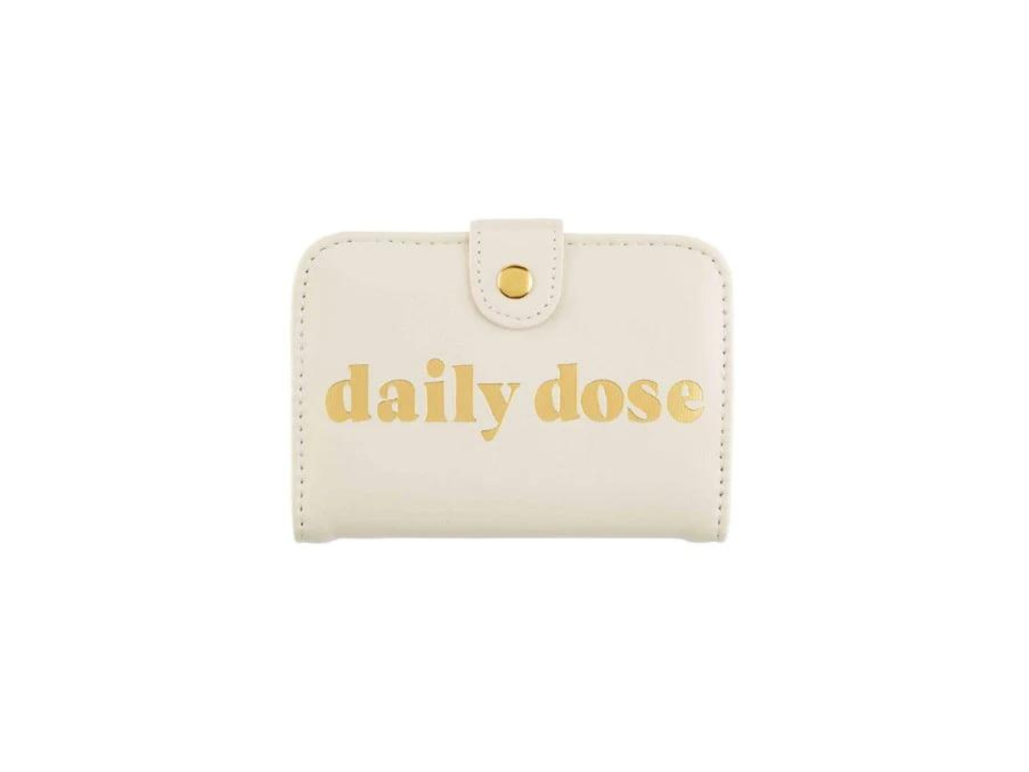[Mud Pie] Daily Dose Pill Case-Cream