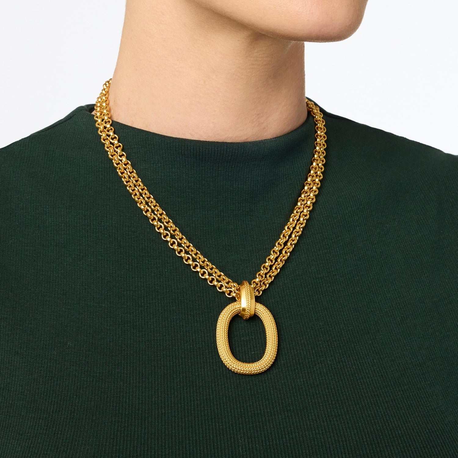 {Julie Voss] Cheval Pendant-Gold